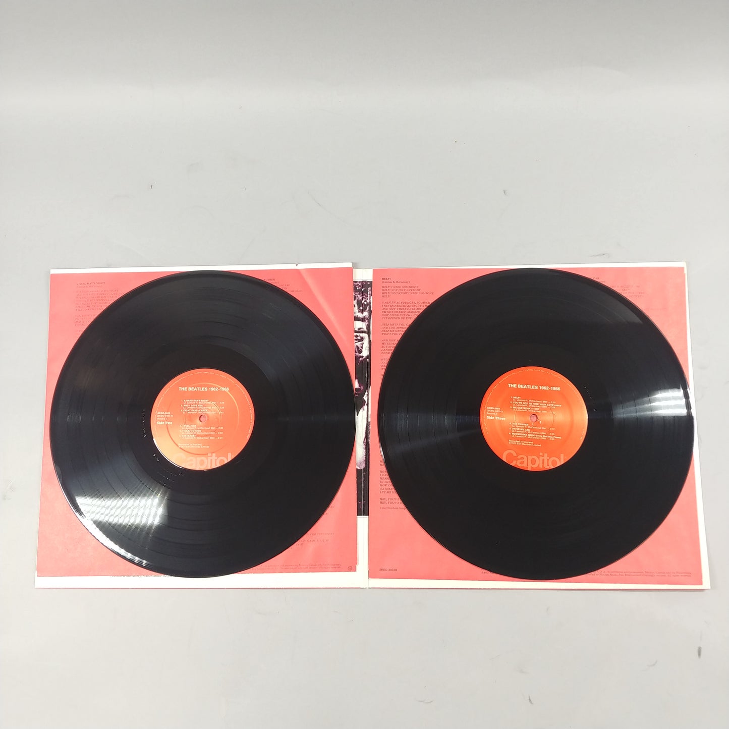 The Beatles 1962-1966 Red Album, 1967-1970 Blue Album Records