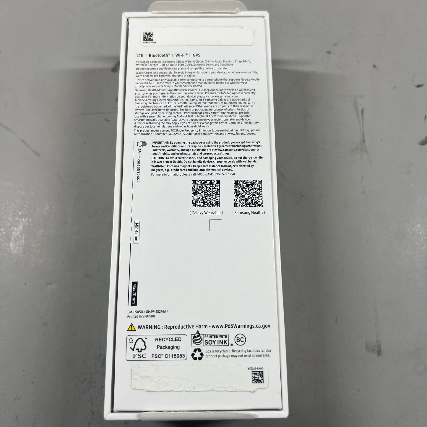 WiFi Only Samsung Galaxy Watch8 Classic Stainless Steel Smartwatch SM-SM-L505U