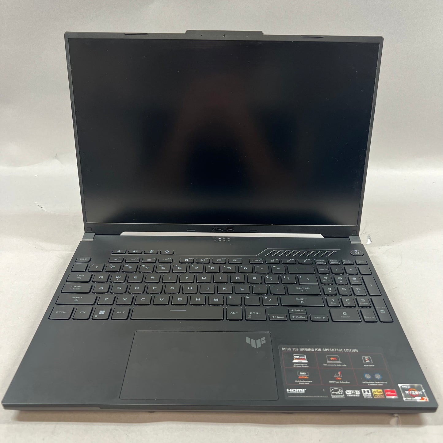Asus TUF A16 16" Ryzen 7 7735HS 3.2GHz 16GB RAM 512GB SSD Radeon RX 7700S