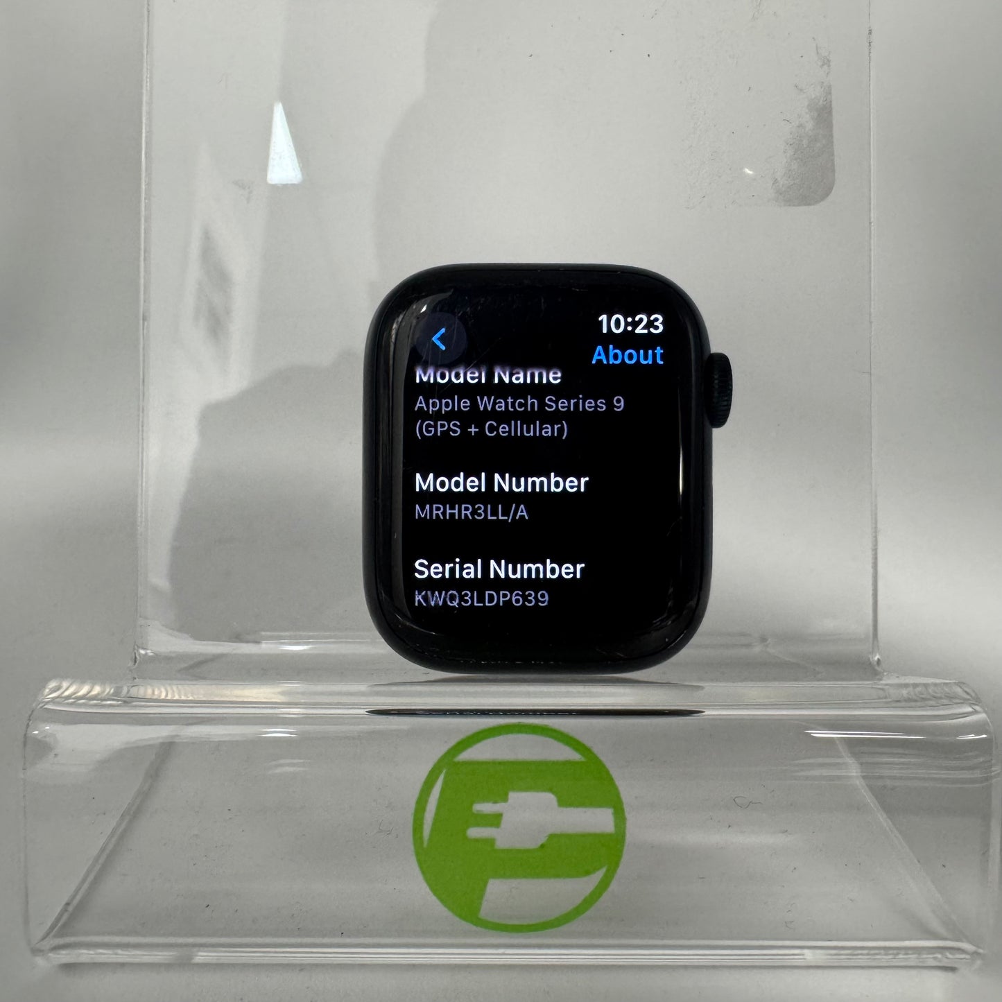 Unlocked Apple Watch Series 9 41MM Black Aluminum MRHR3LL/A (NO BAND)
