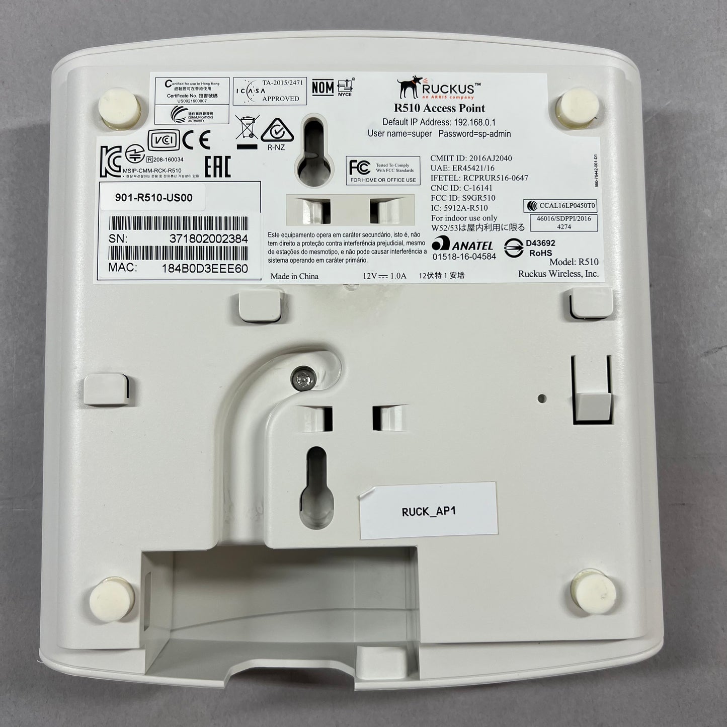 Ruckus R510 Wireless Access Point