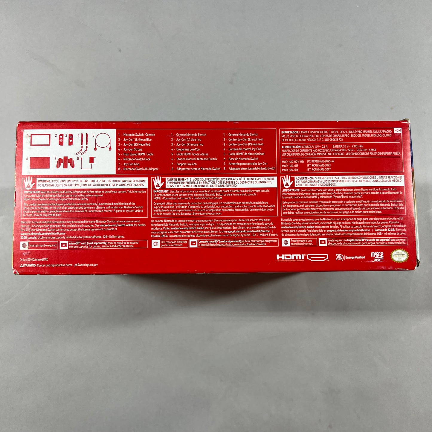 Nintendo Switch v2 Video Game Console HAC-001(-01) (No Dock)
