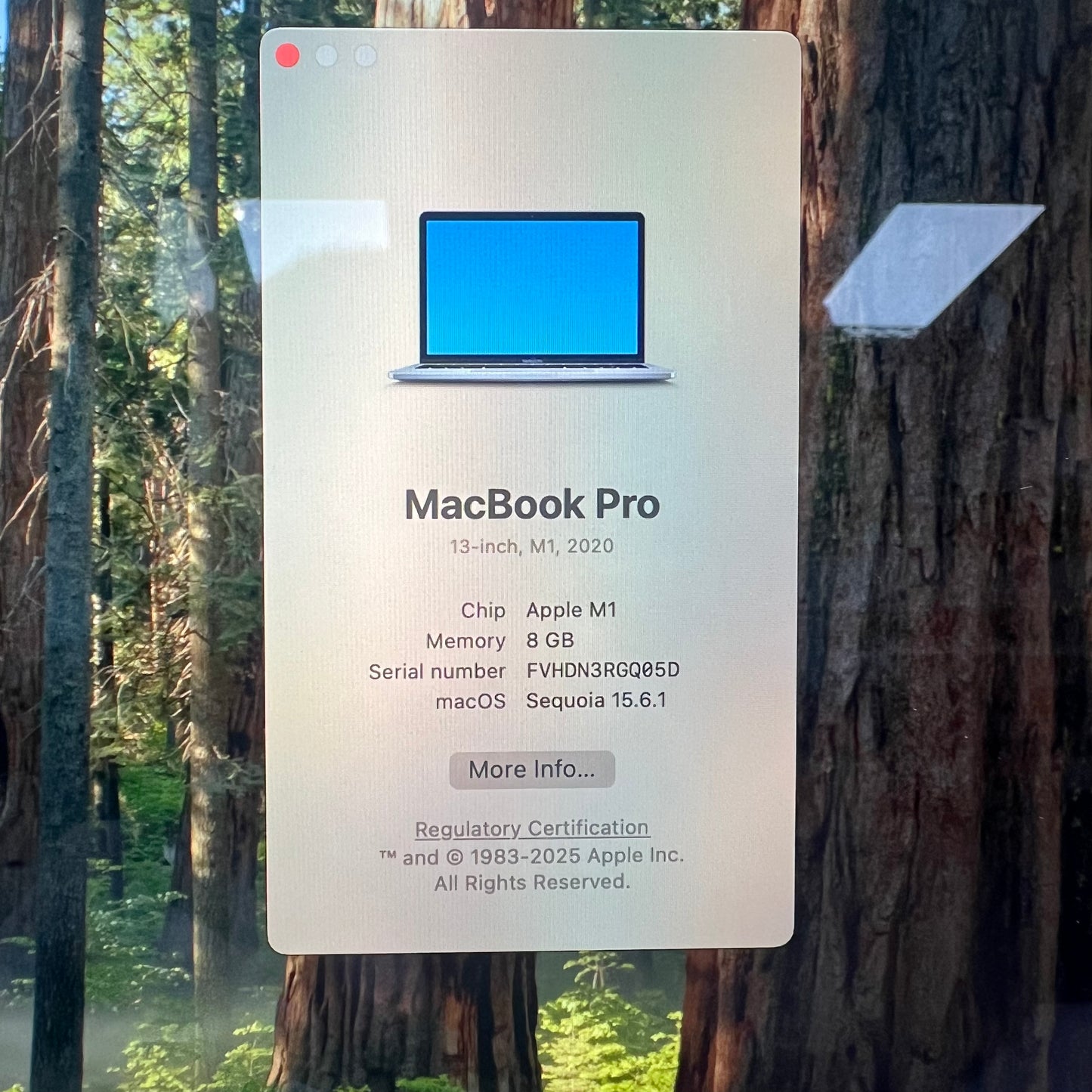 2020 Apple MacBook Pro 13.3" M1 3.2GHz 8GB RAM 256GB SSD Space Gray