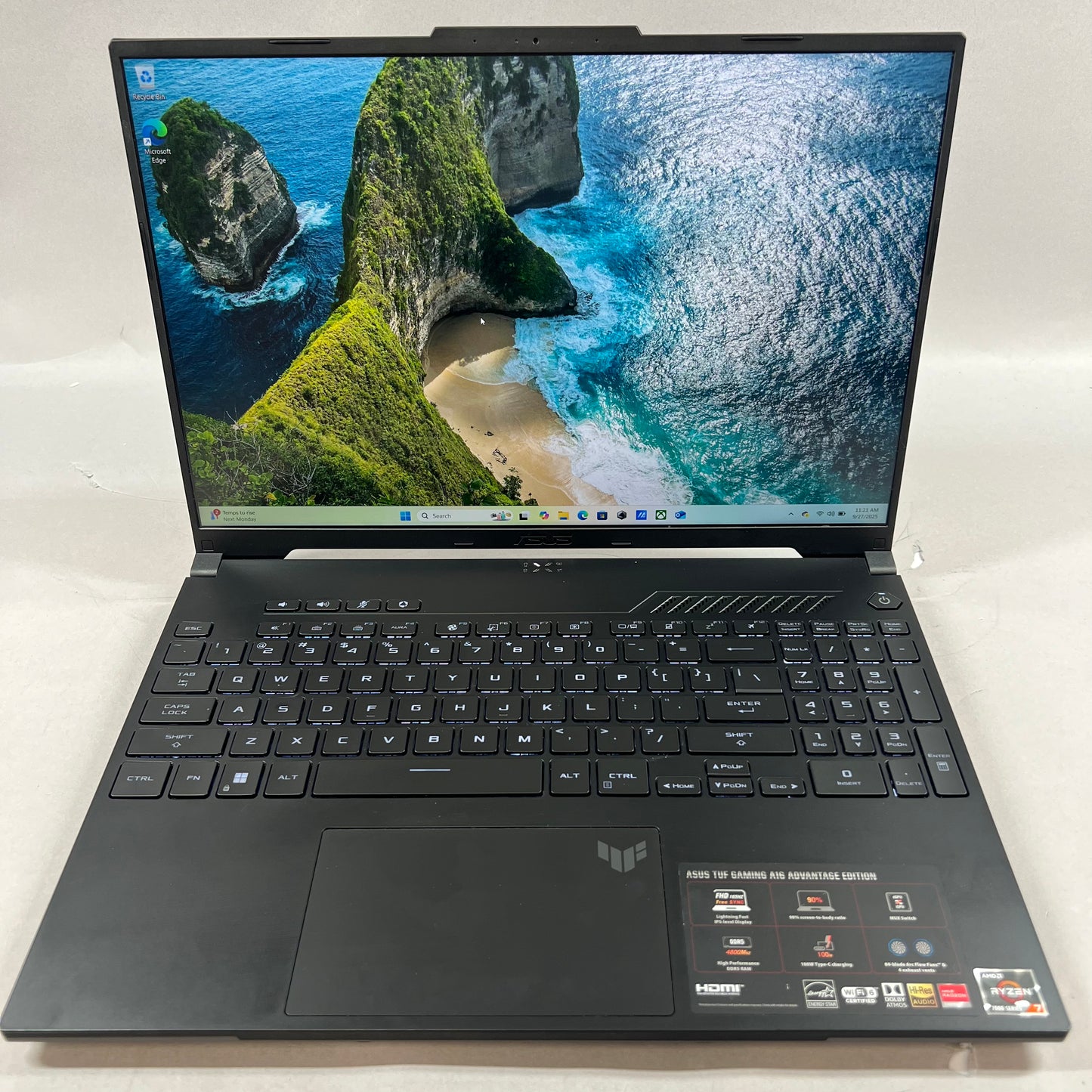 Asus TUF A16 16" Ryzen 7 7735HS 3.2GHz 16GB RAM 512GB SSD Radeon RX 7700S