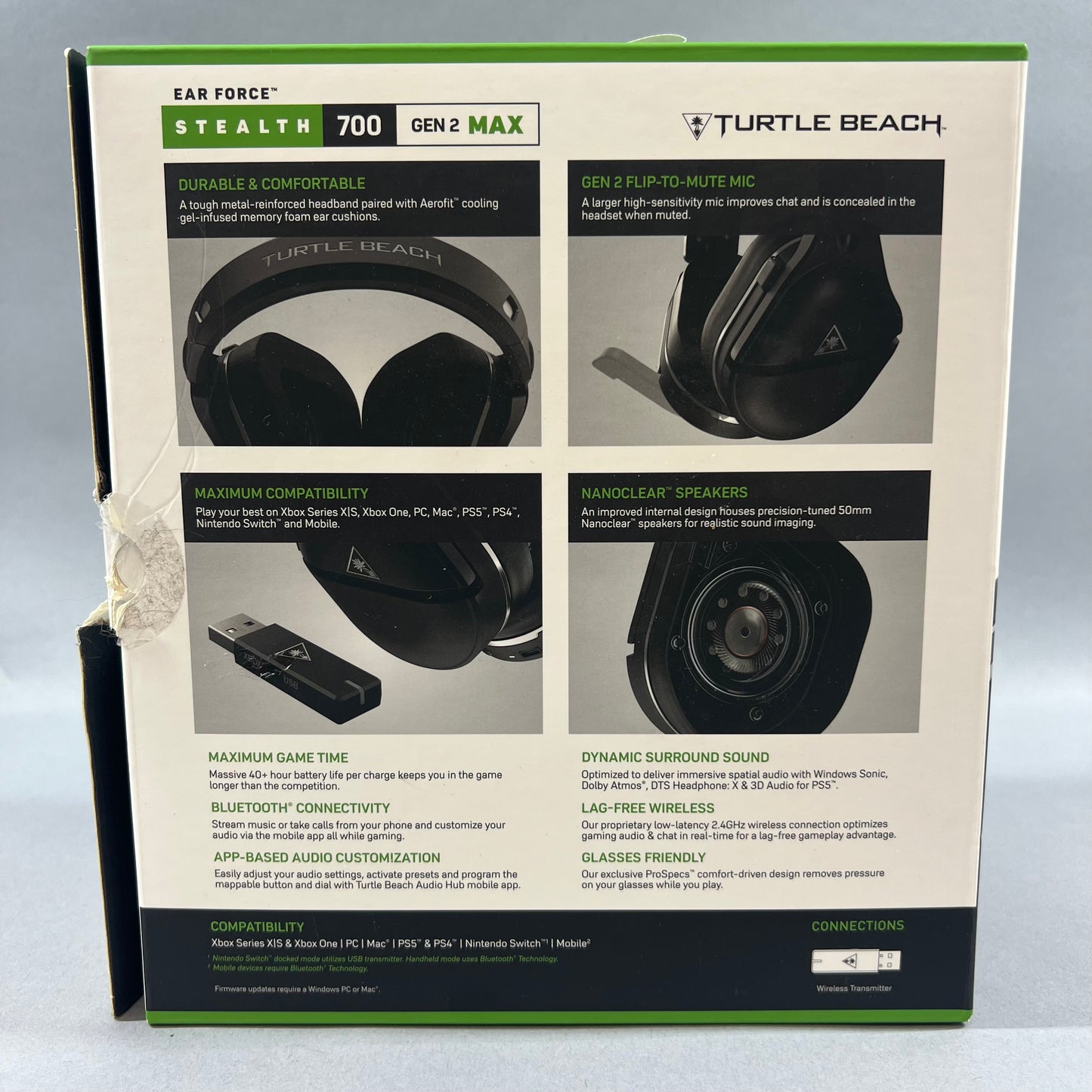 Turtle Beach Stealth 700 Gen 2 MAX Active Noise Cancellation Headphones Black