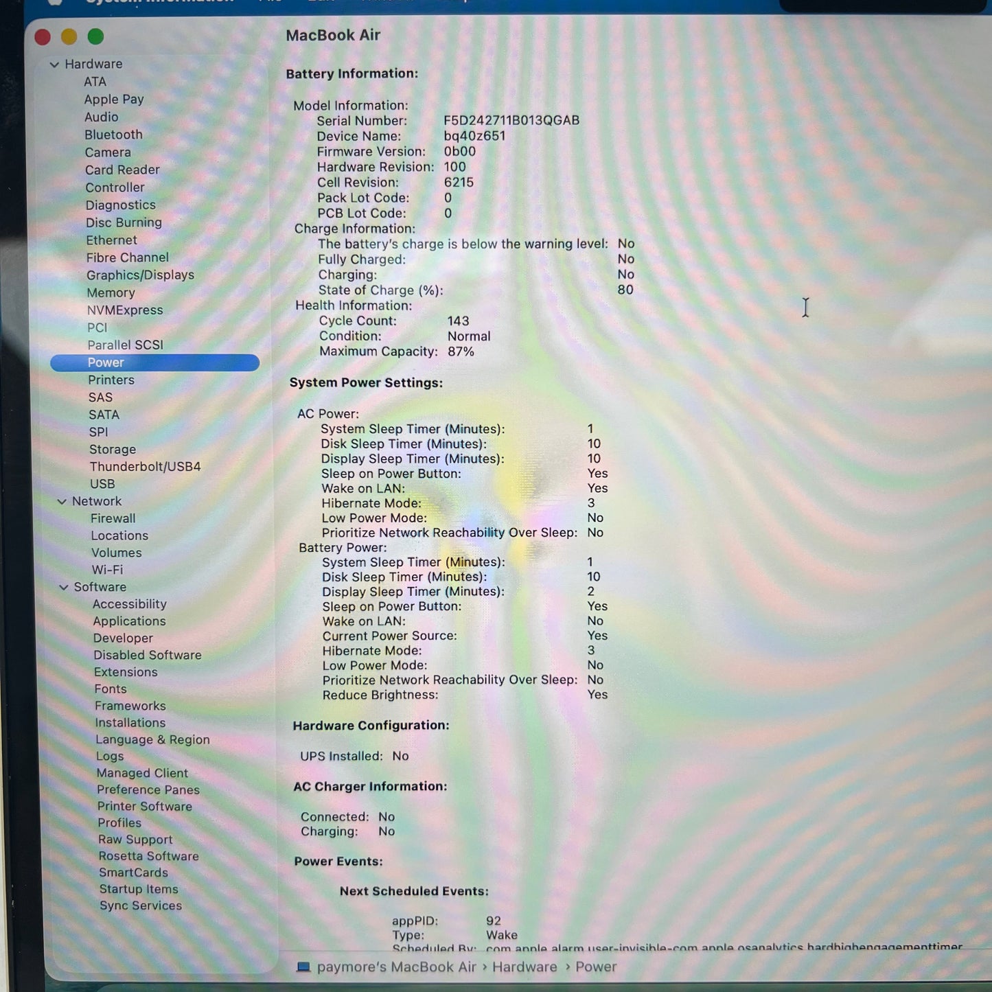 2022 Apple MacBook Air 13.6" M2 8C GPU 3.5GHz 8GB RAM 500GB SSD A2681