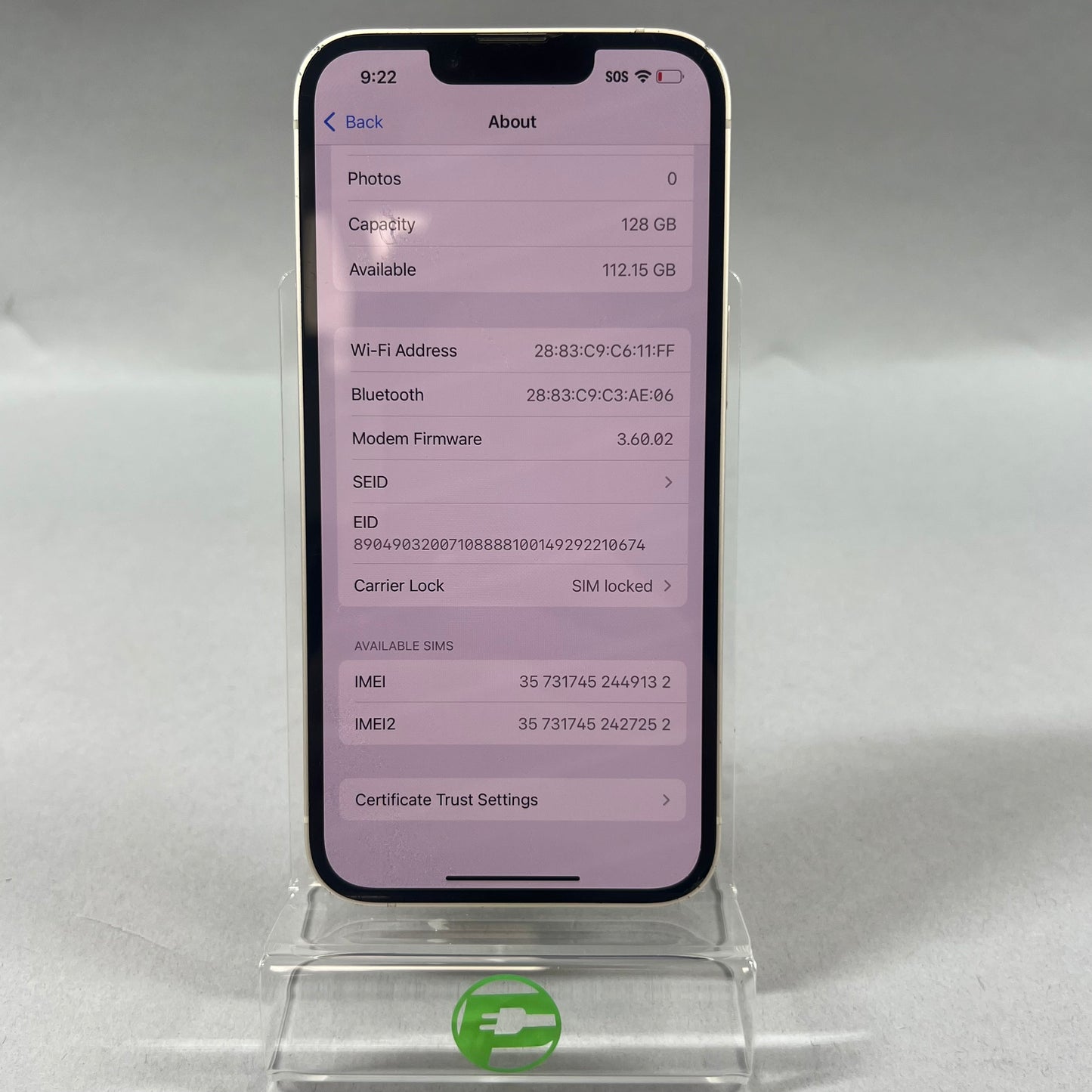 T-Mobile Apple iPhone 14 128GB STARLIGHT MPUN3LL/A