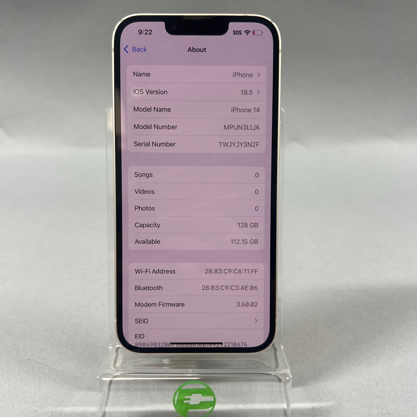 T-Mobile Apple iPhone 14 128GB STARLIGHT MPUN3LL/A