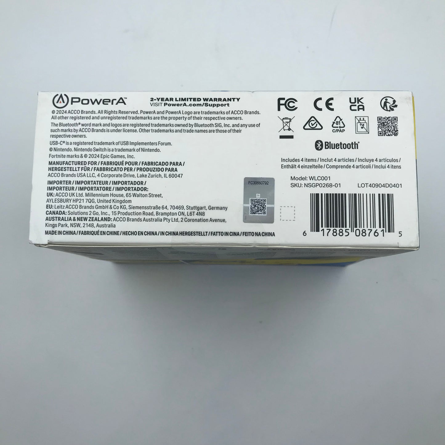 Open Box PowerA fortnite Enhanced Wireless Controller WLC001