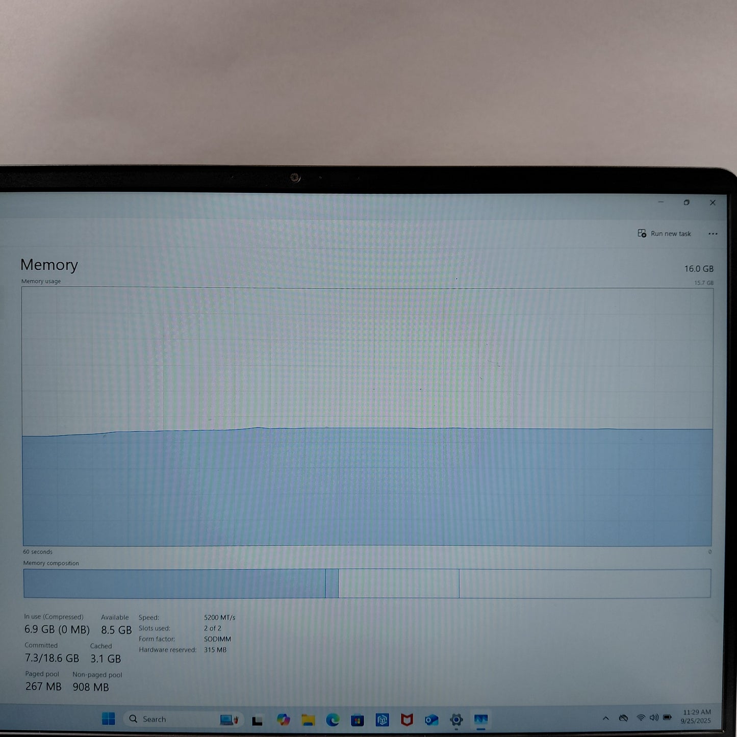 Dell 16 DC16250 15.6" i5-1245U 1.4GHz 16GB RAM 500GB SSD