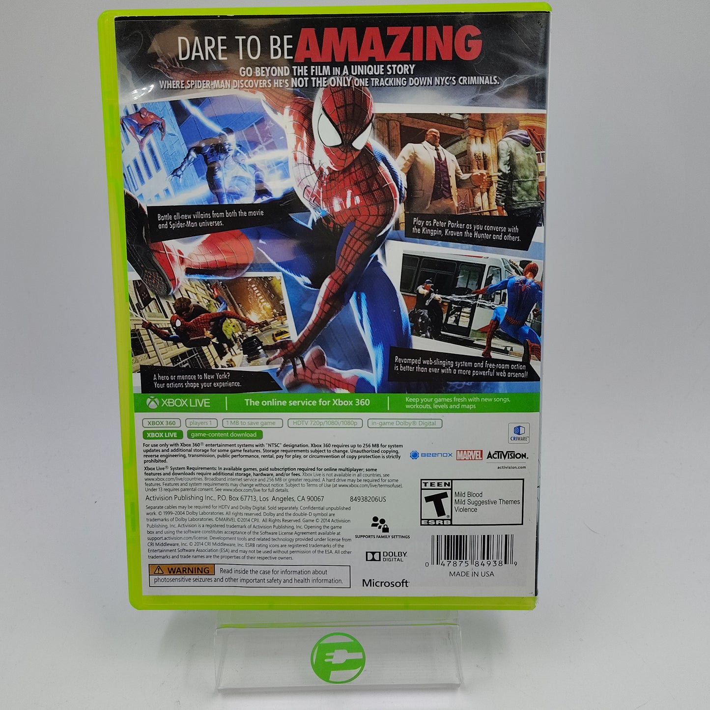 Amazing Spiderman 2 (Microsoft Xbox 360, 2014)