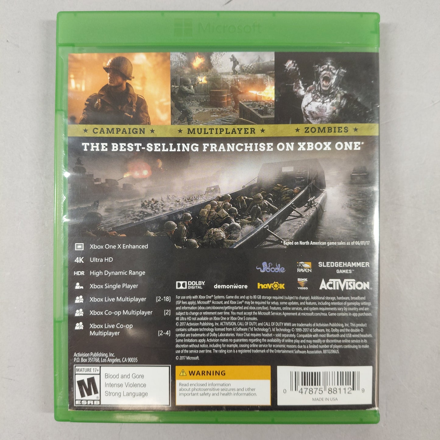 Lot of 6 Microsoft Xbox One Games