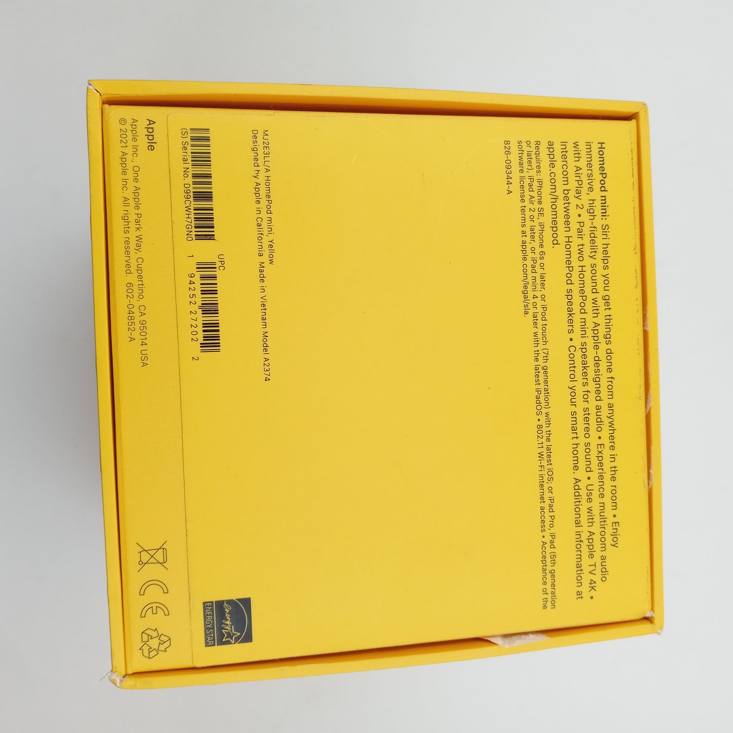 Apple HomePod Mini YELLOW A2374