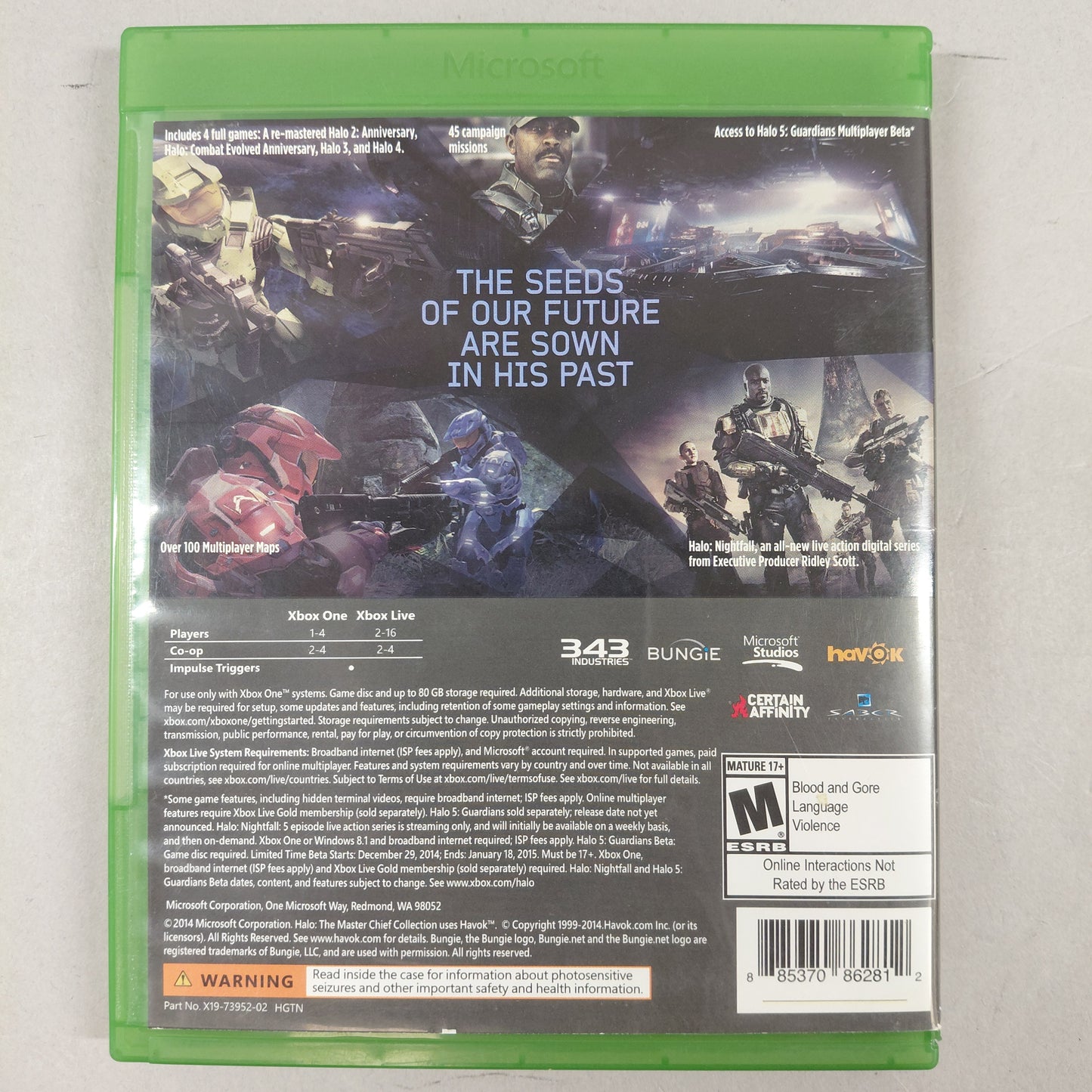 Lot of 3 Microsoft Xbox One Games