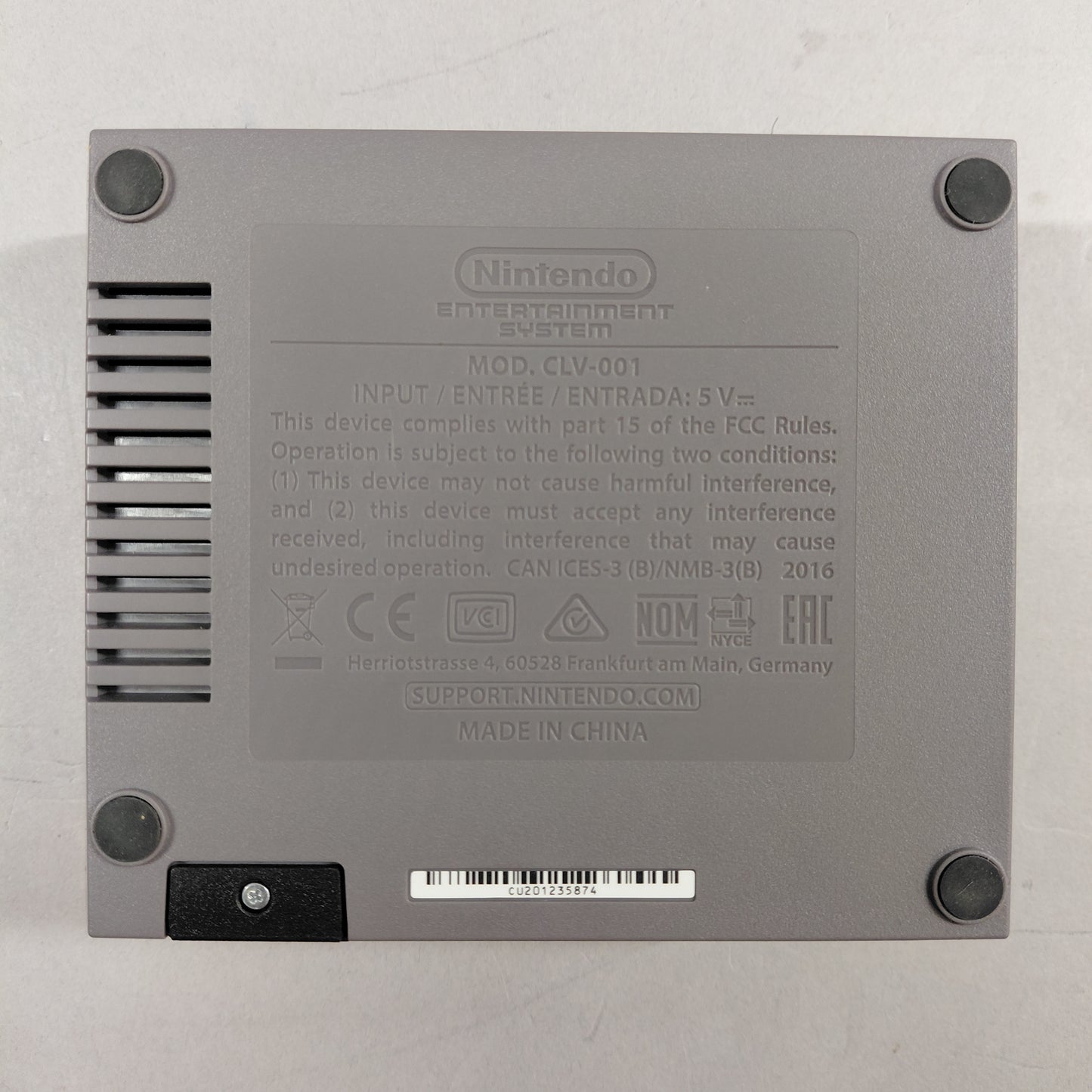 Nintendo NES Classic Edition Video Game Console CLV-001 Gray
