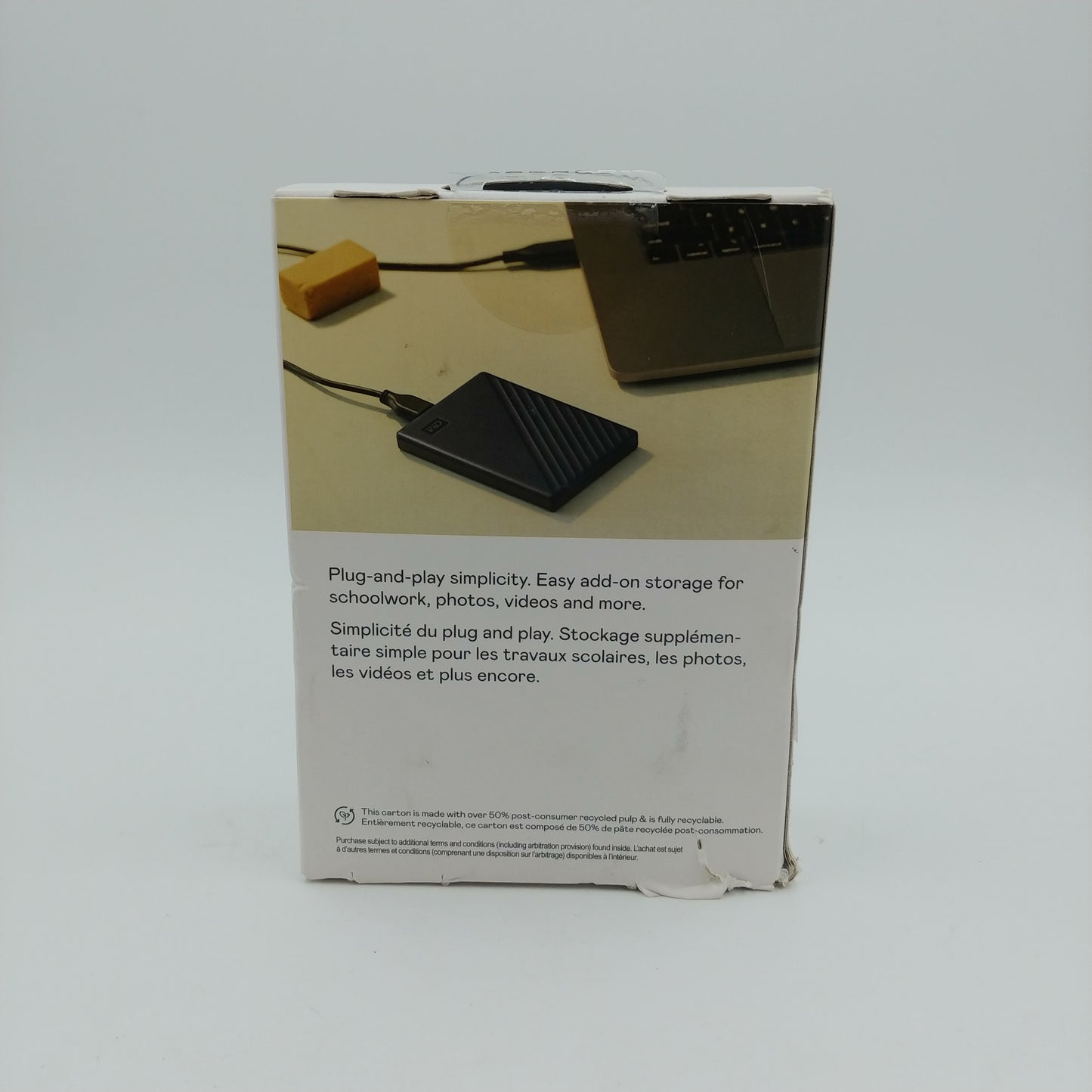 New Western Digital WD WD Drive 2TB USB-A WDBB7B0020BBL-WEWM