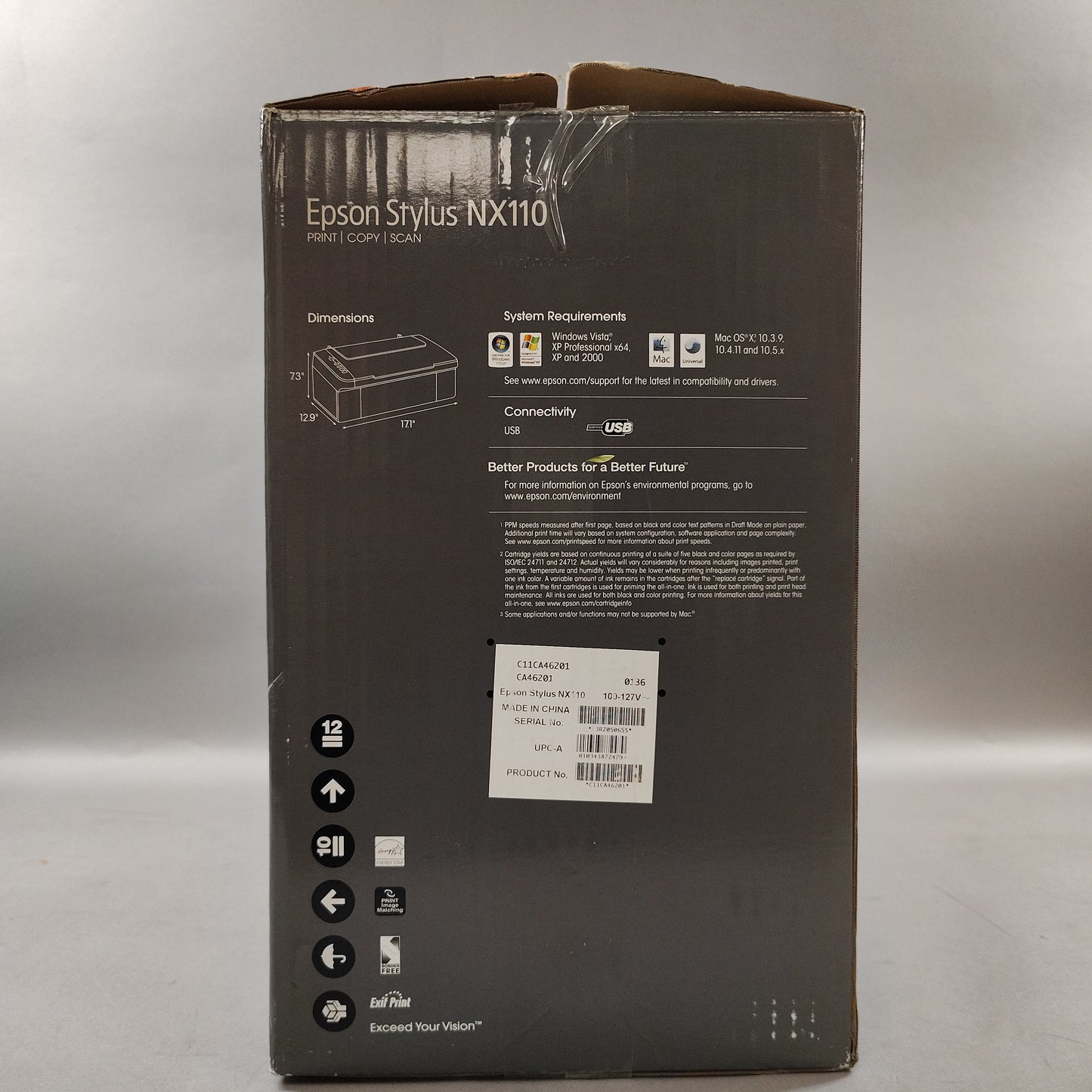 Open Box Epson Stylus NX110