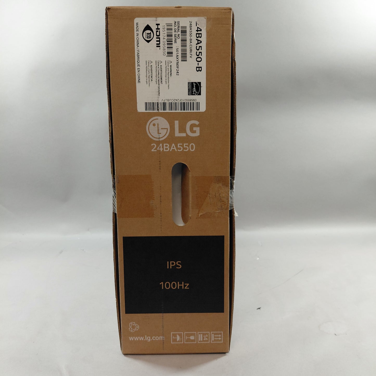 Open Box LG 24" 24BA550 FHD Fast IPS 100Hz Business Monitor