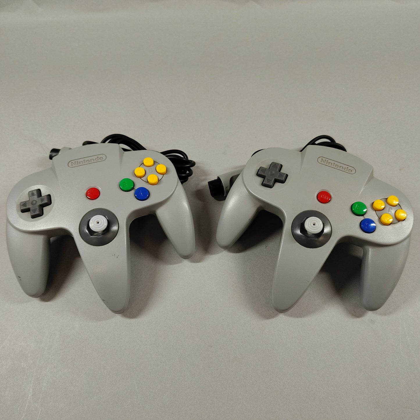 Lot of 2 Nintendo 64 Controller Gray