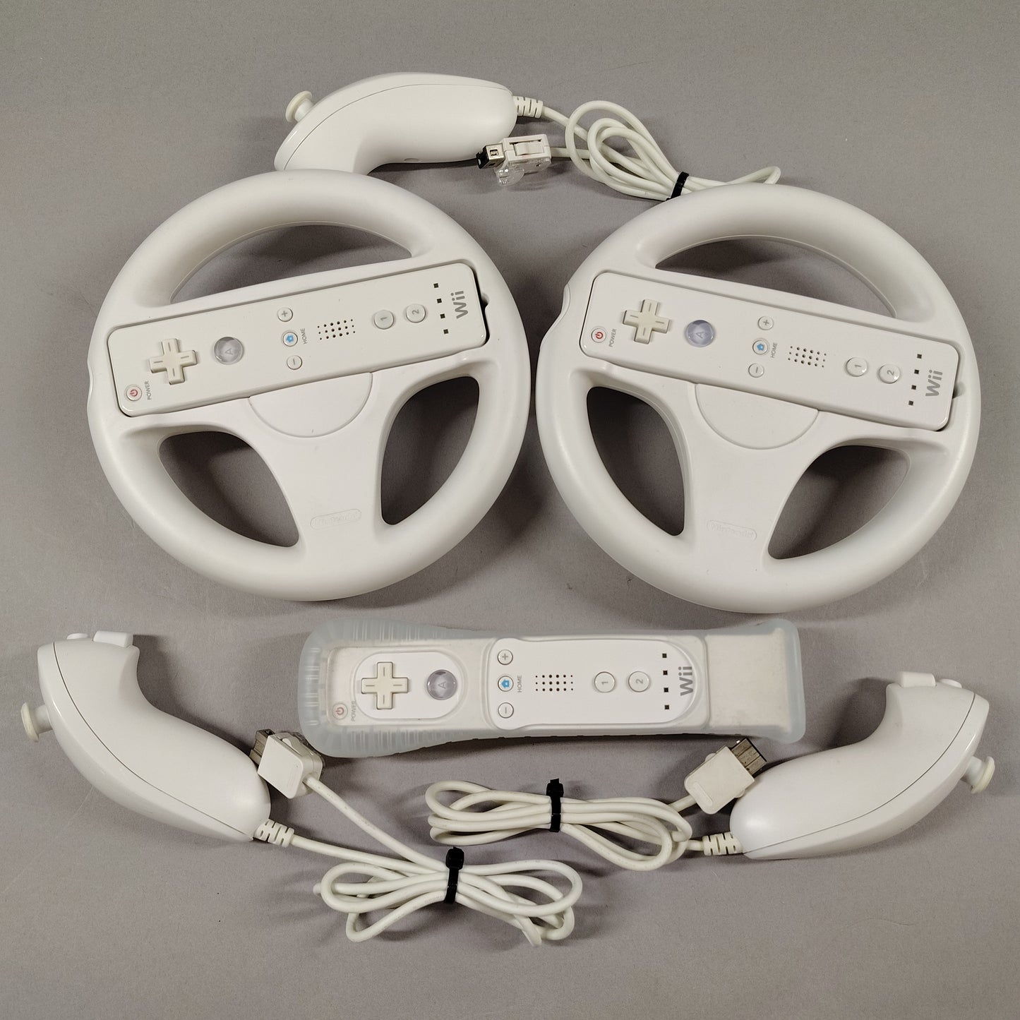 Lot of 3 Nintendo Wii Controller W/Nunchuks