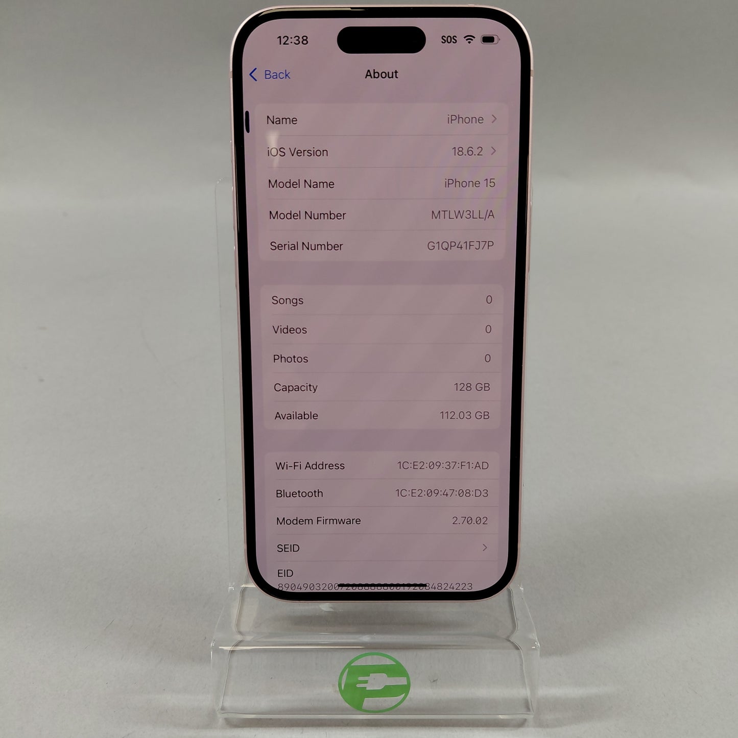 T-Mobile Apple iPhone 15 128GB Pink MTLW3LL/A