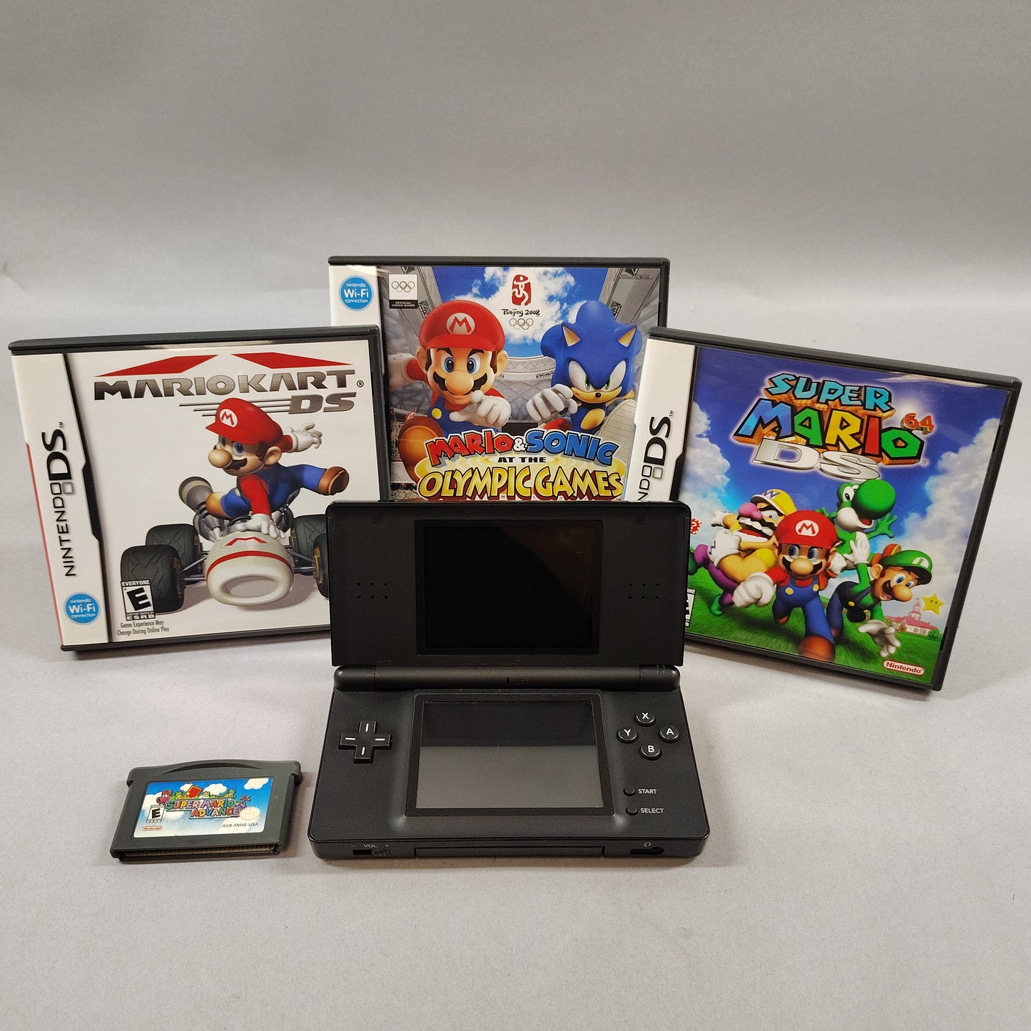 Nintendo DS Lite Handheld Game Console USG-001 Black W/3Games