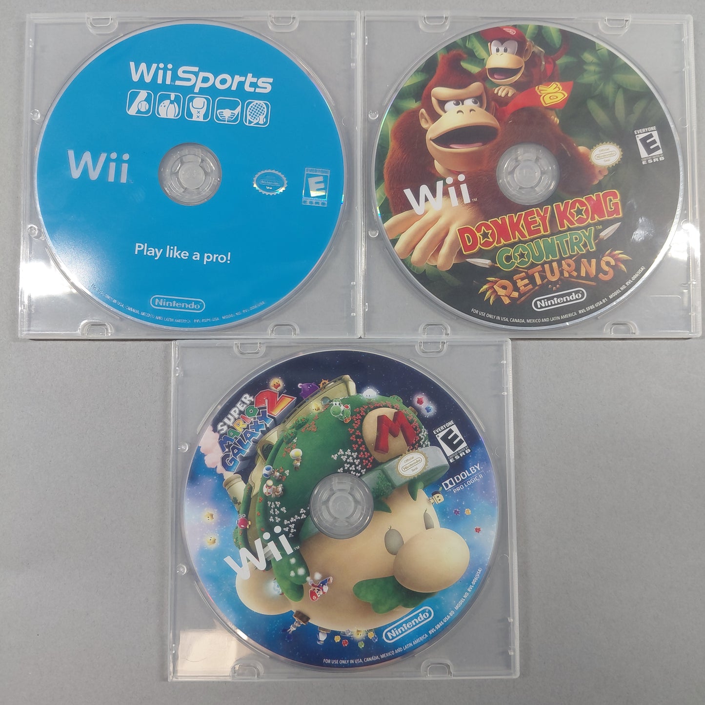 Lot of 3 Nintendo Wii Games