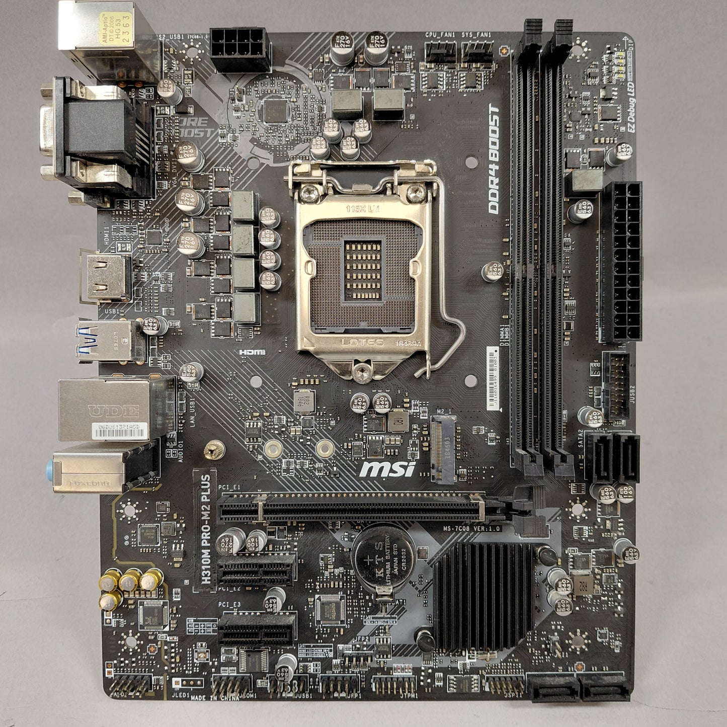 MSi H310M Pro-M2 Plus H4 W/Intel Core i5-9400F CPU & Asus PCIe M.2 Wi-Fi Adapter