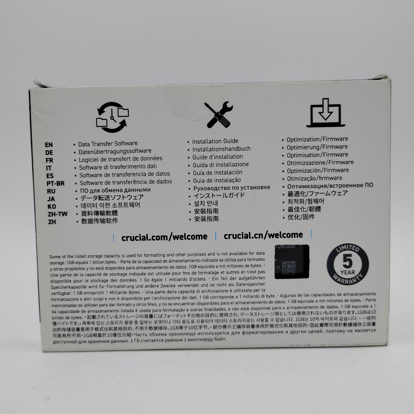 New Crucial Internal P3 Plus 4TB M.2 NVMe Gen 4.0 x 4 SSD 2521E9C0476C