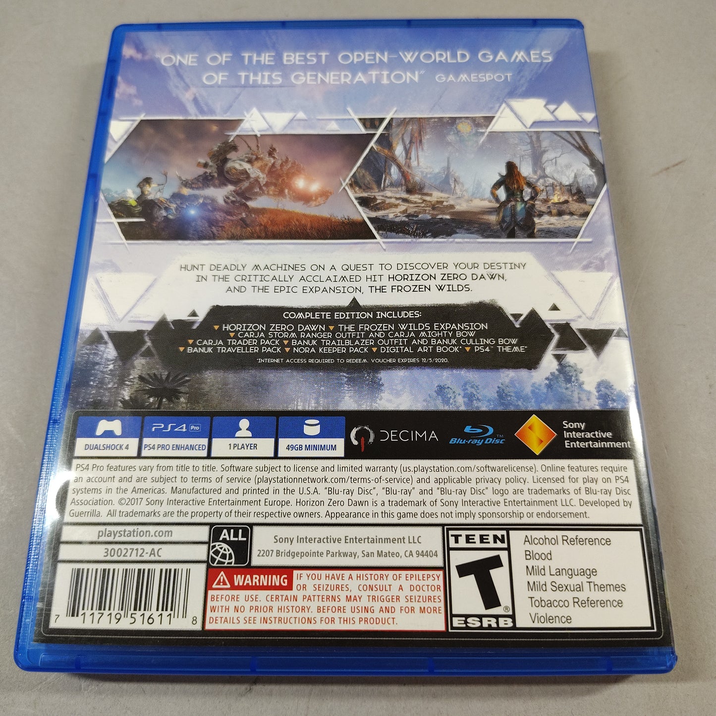 Lot of 7 Sony PlayStation 4 PS4 Games