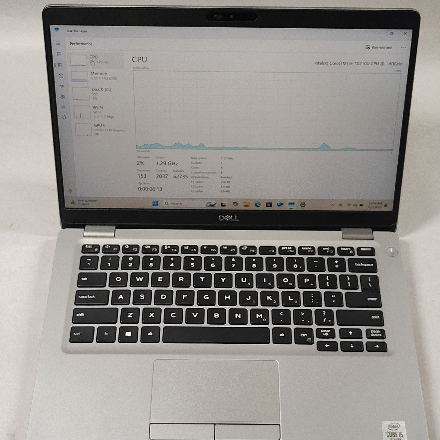 Dell latitude 5310 11.6" i5-10210u 1.6GHz 16GB RAM 256GB