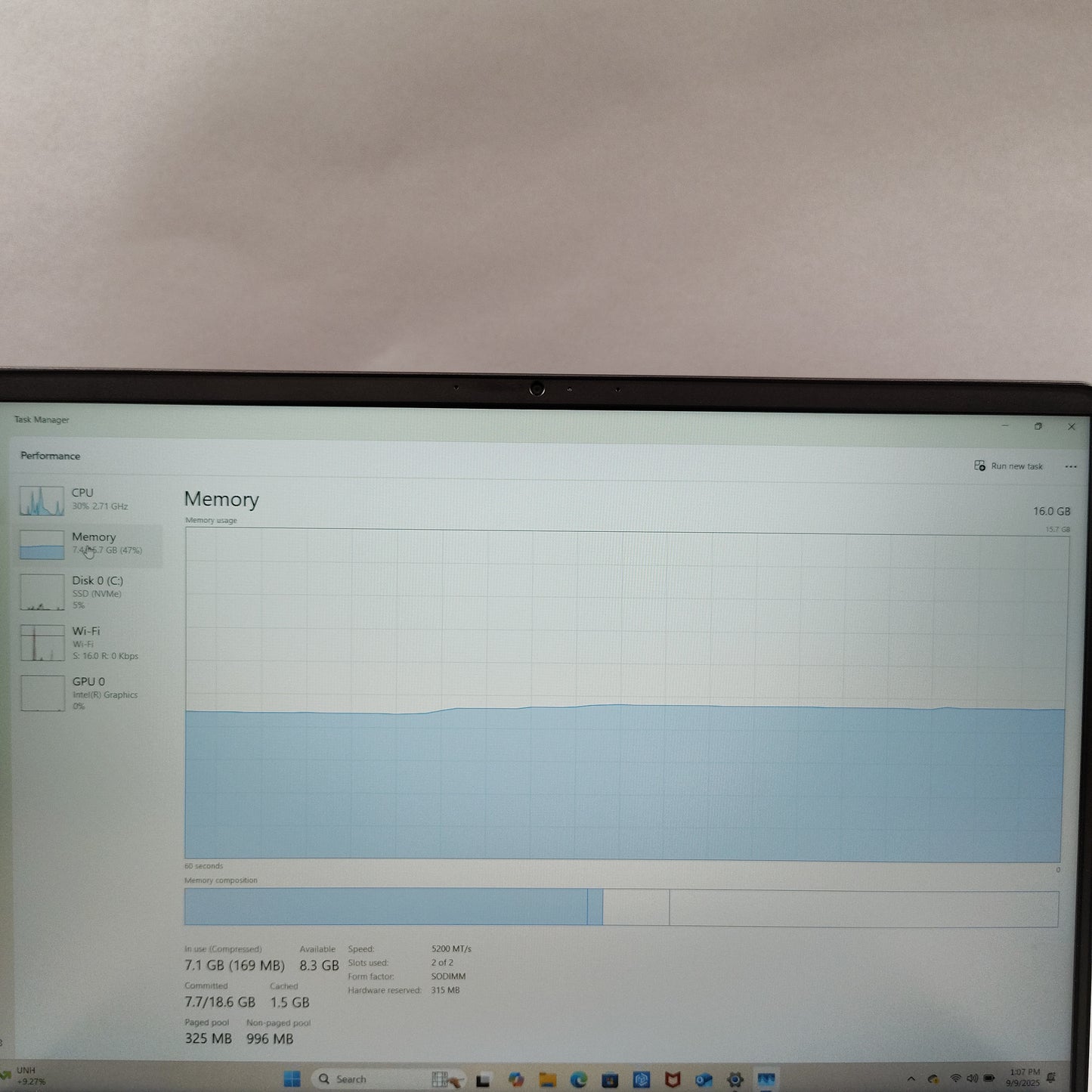 Dell G16 KDI64910075 16" 5-120u 1.4GHz 16GB RAM 500GB SSD