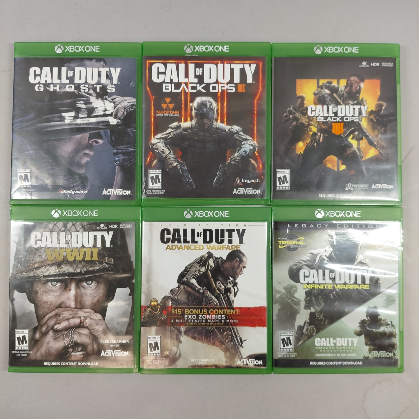 Lot of 6 Microsoft Xbox One Games