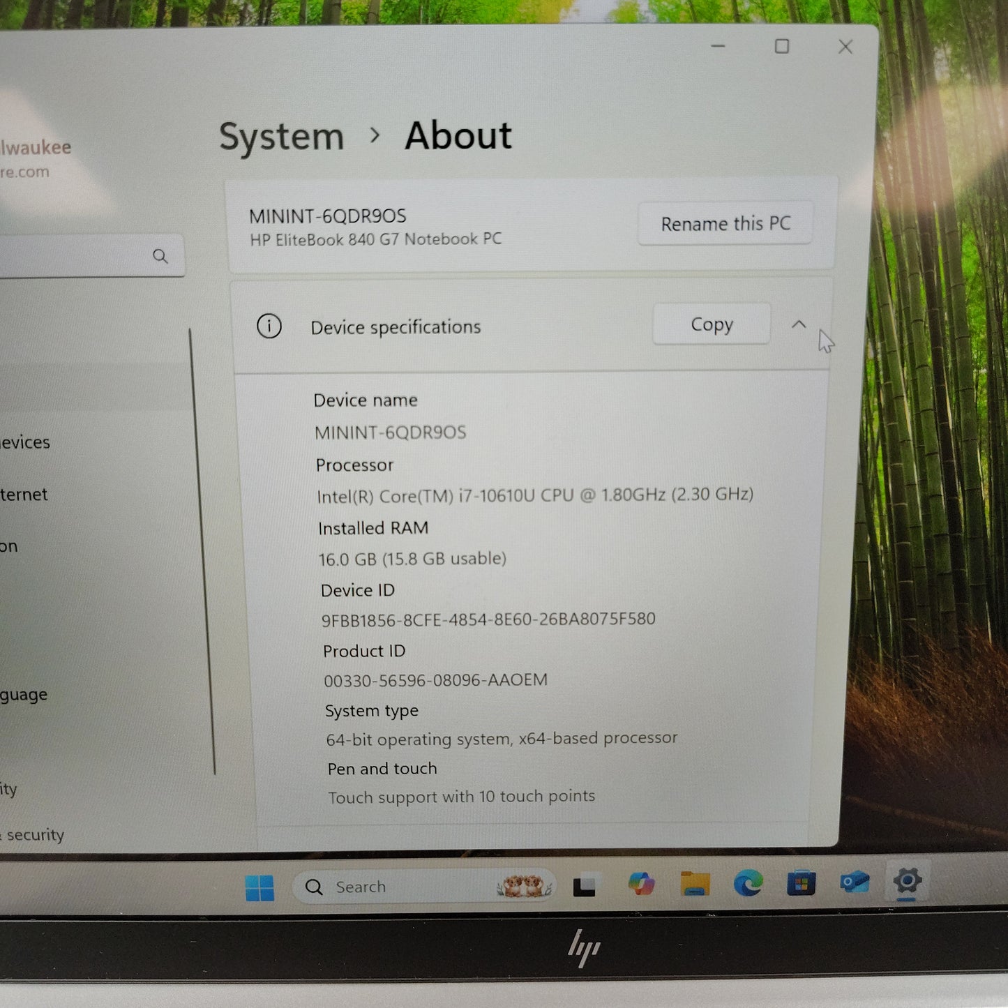 HP Elitebook 840 G7 2F5T0US i7-10610U 1.8GHz 16GB RAM 512GB SSD