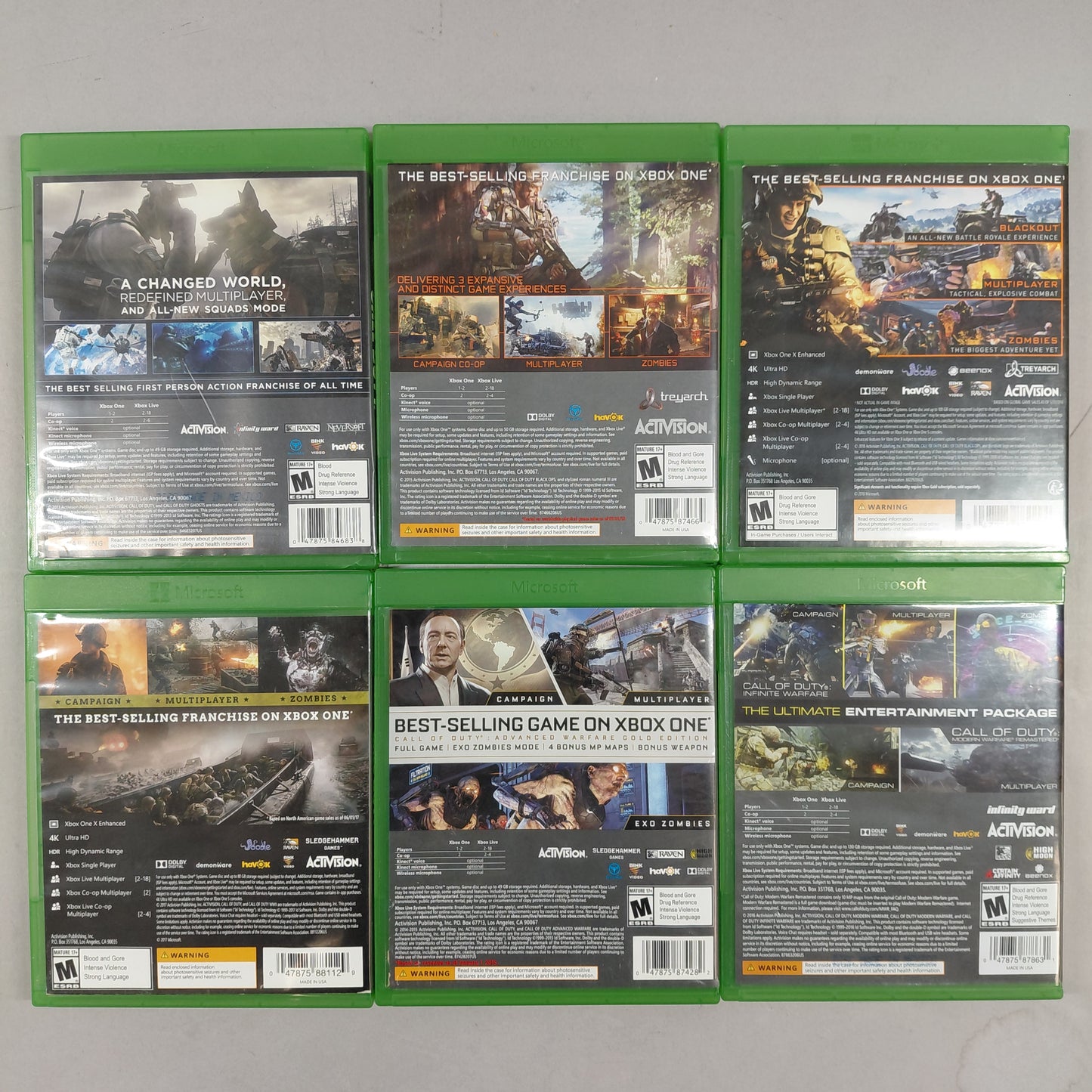 Lot of 6 Microsoft Xbox One Games