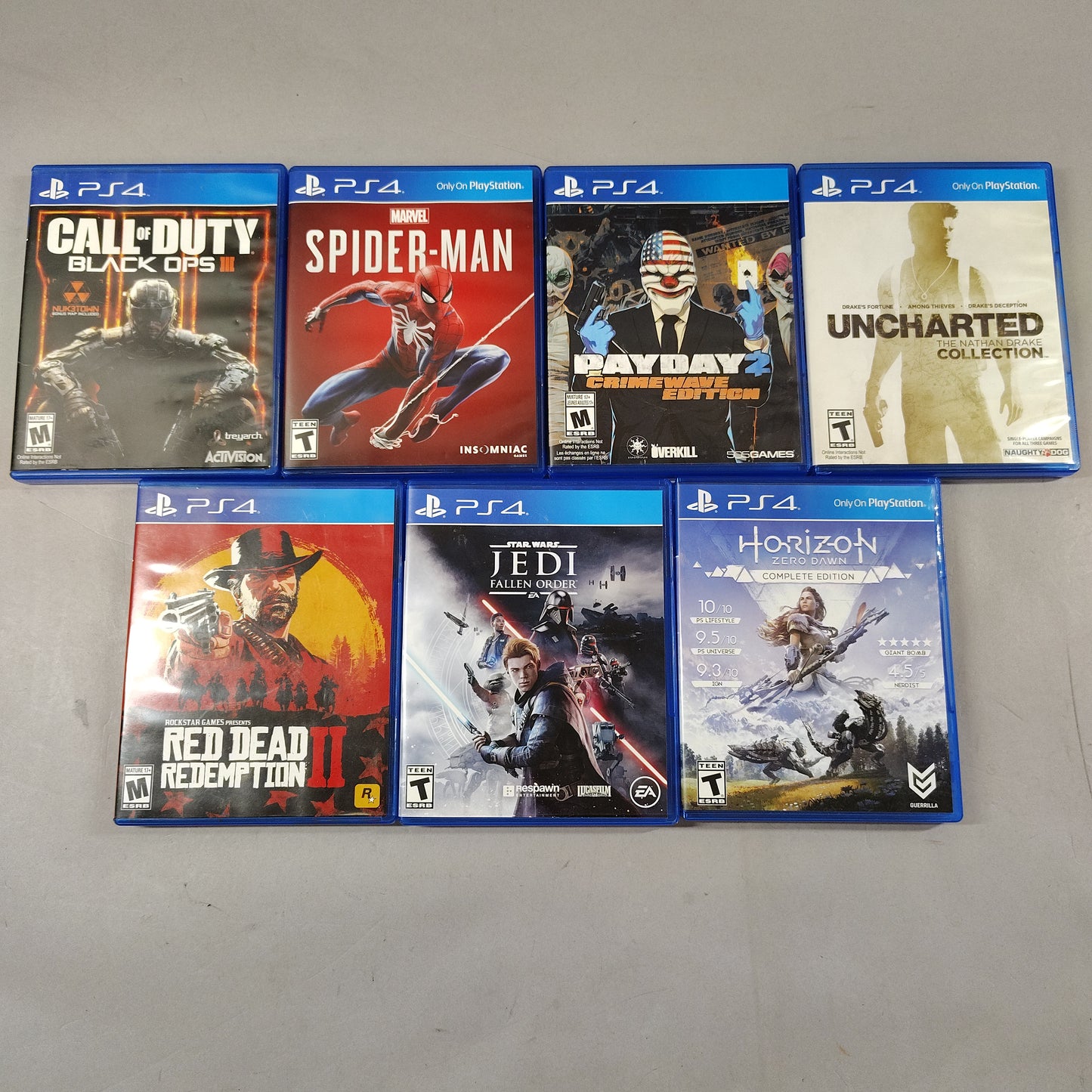 Lot of 7 Sony PlayStation 4 PS4 Games