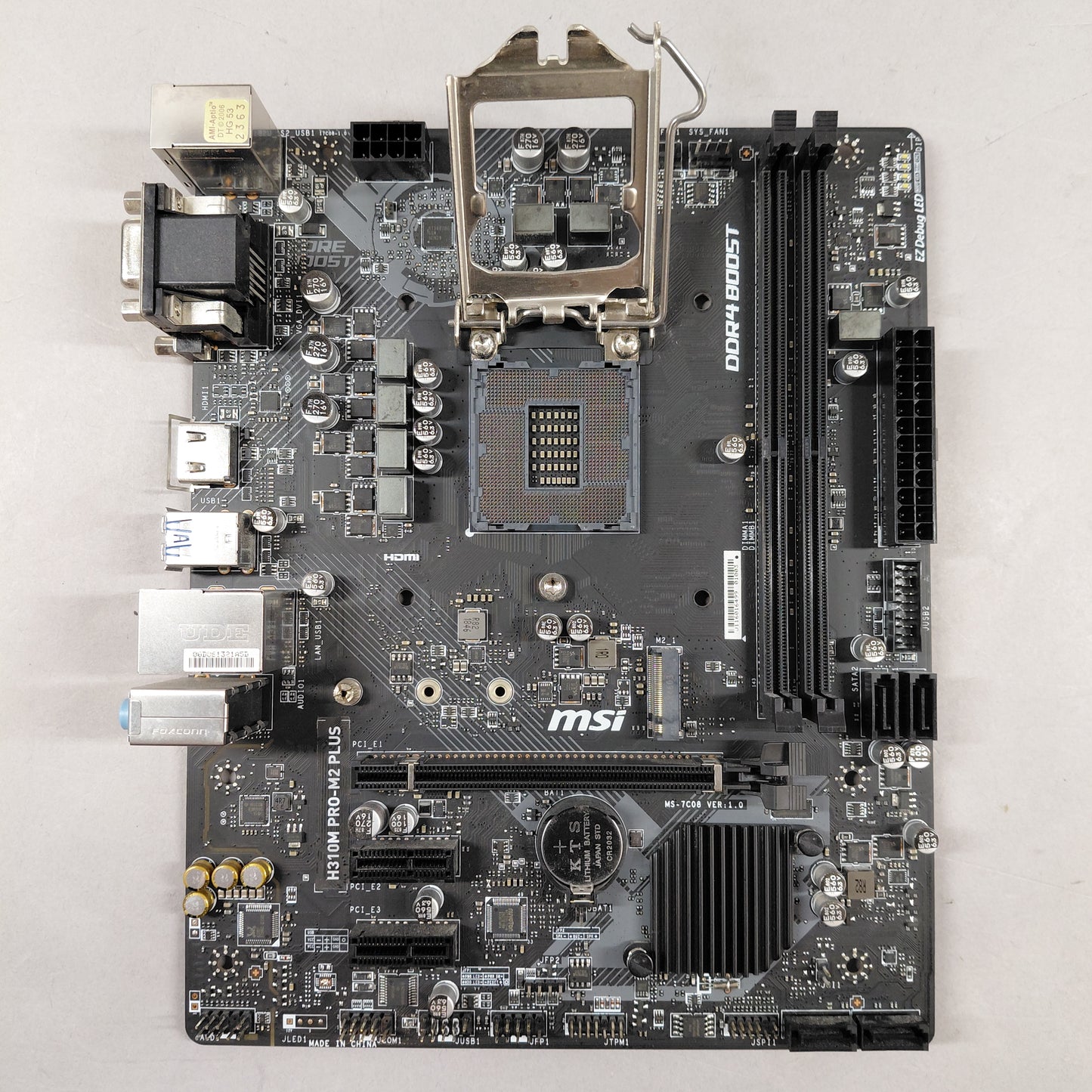 MSi H310M Pro-M2 Plus H4 W/Intel Core i5-9400F CPU & Asus PCIe M.2 Wi-Fi Adapter