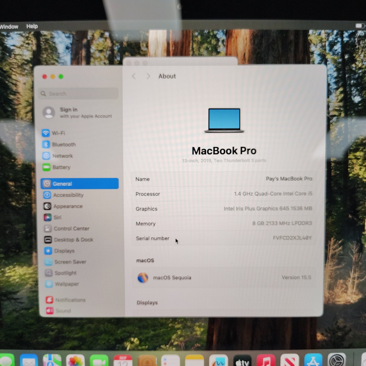 2019 Apple MacBook Pro 13.3" i5 1.4GHz 8GB RAM 128GB A2159