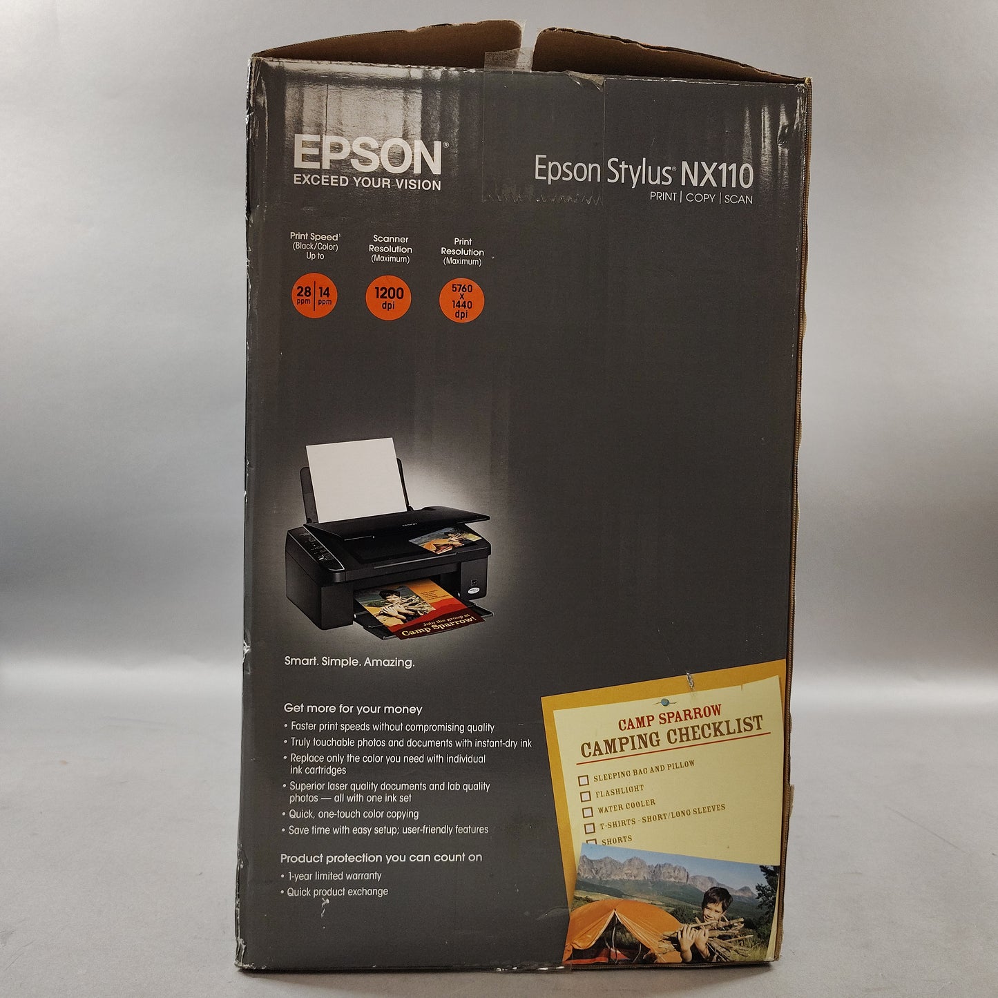 Open Box Epson Stylus NX110