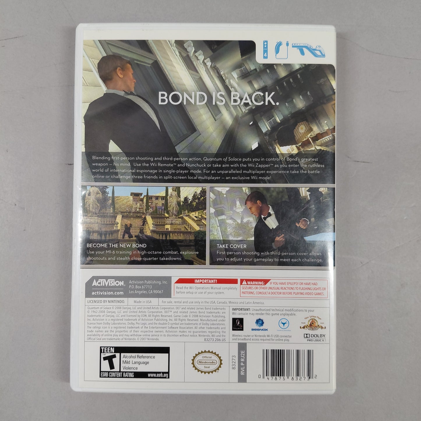 Lot of 3 Nintendo Wii Games
