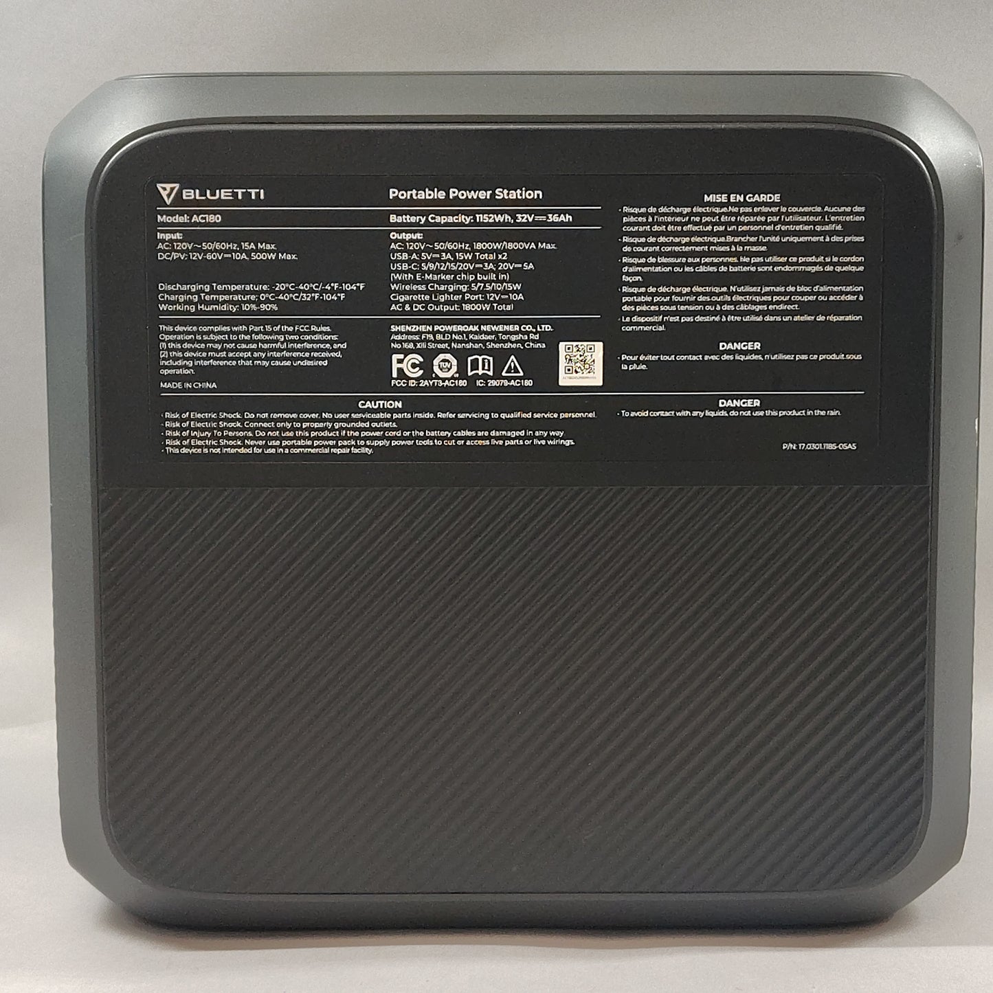 Bluetti 1800W AC180 Portable Power Station AC180