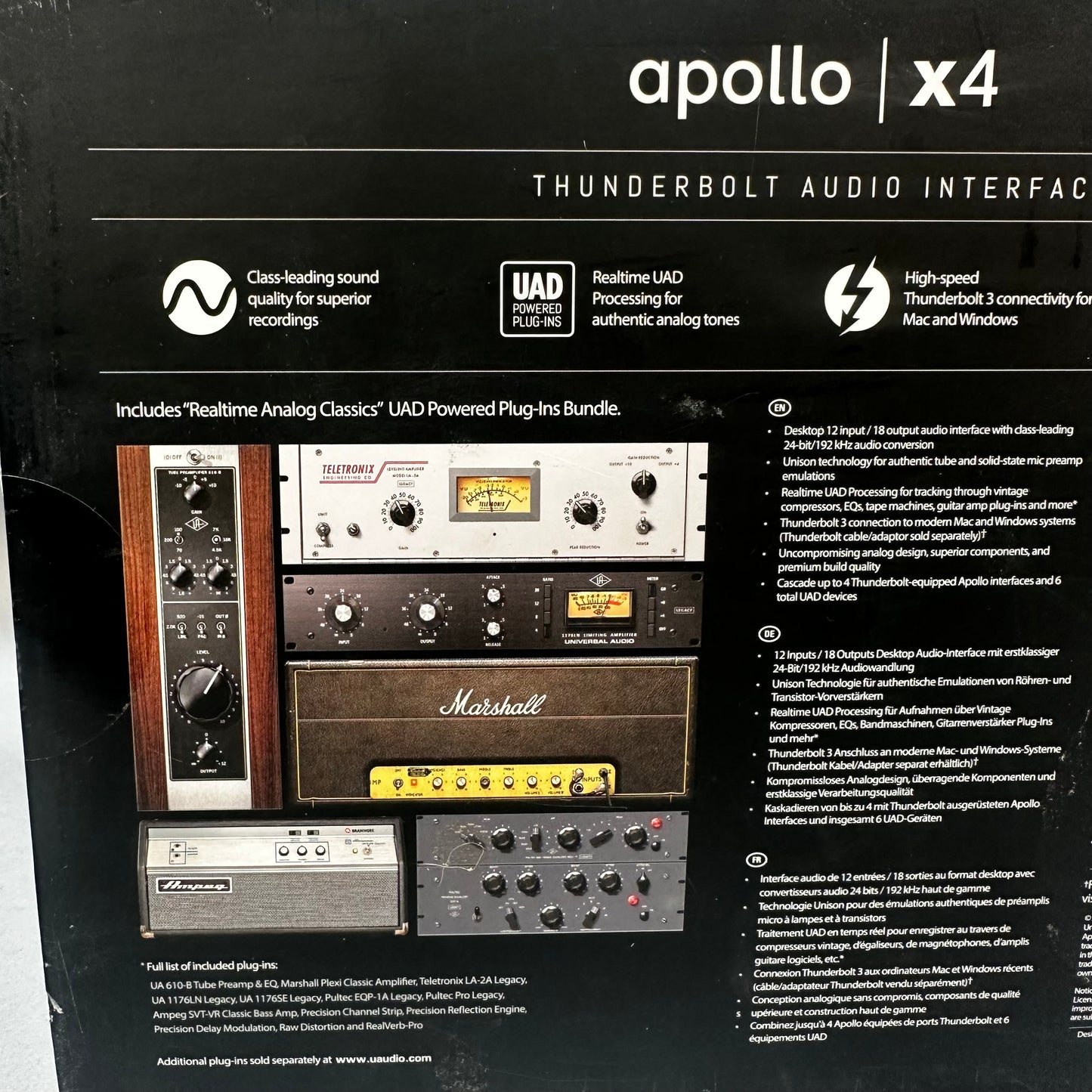 APOLLO Thunderbolt Audio Interface  X4 aplX4