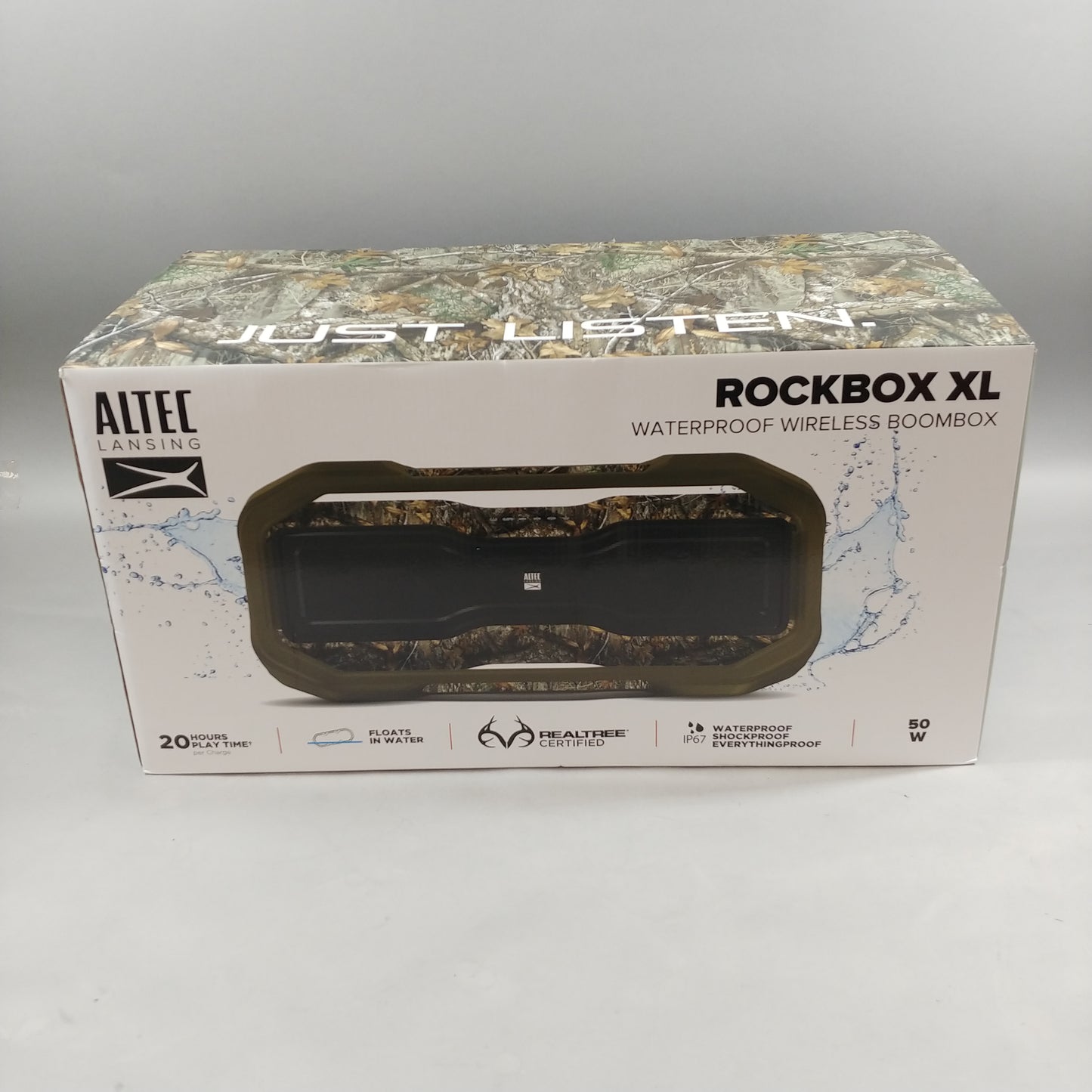 New Altec Lansing Rockbox XL Portable Bluetooth Speaker Camo IMW999-CAMO