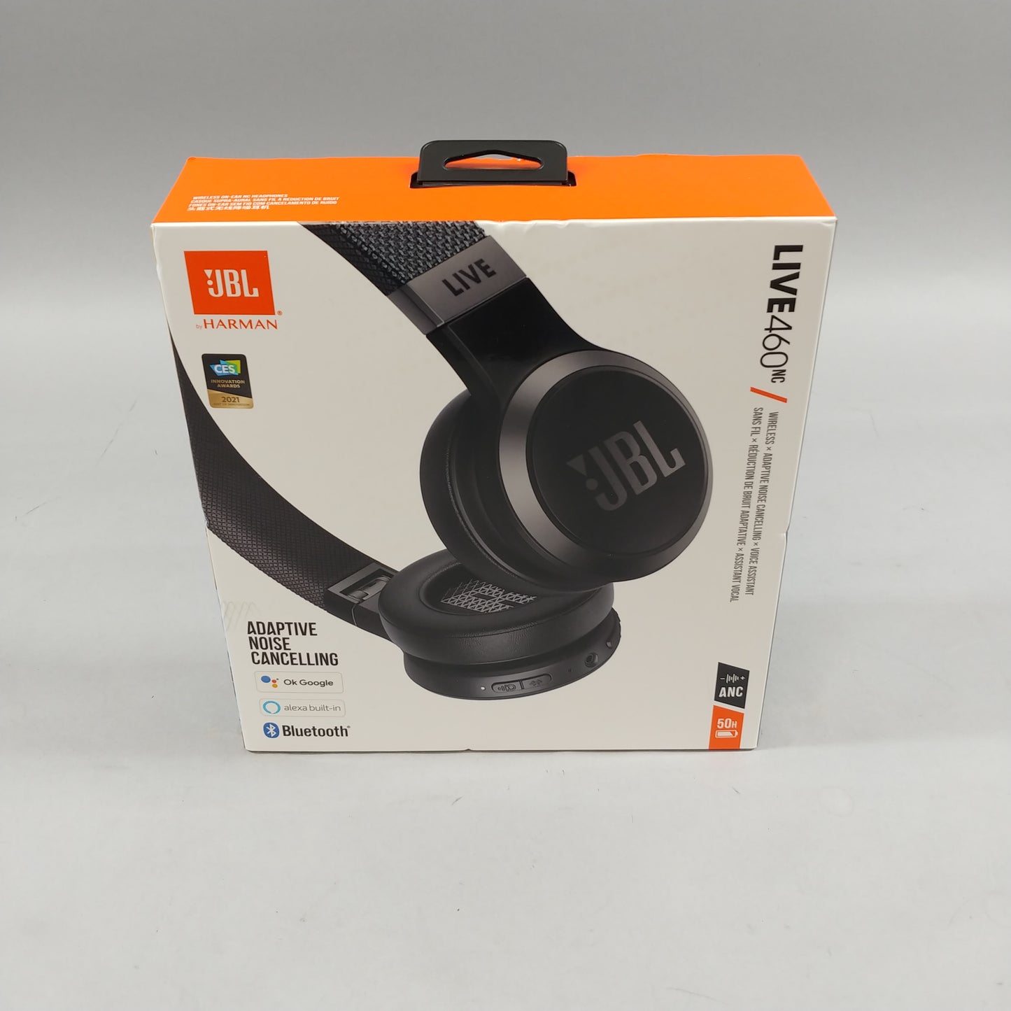 New JBL Live 460 NC Wireless Over-Ear Bluetooth Headphones Black JBLLIVE460NCBLKAM