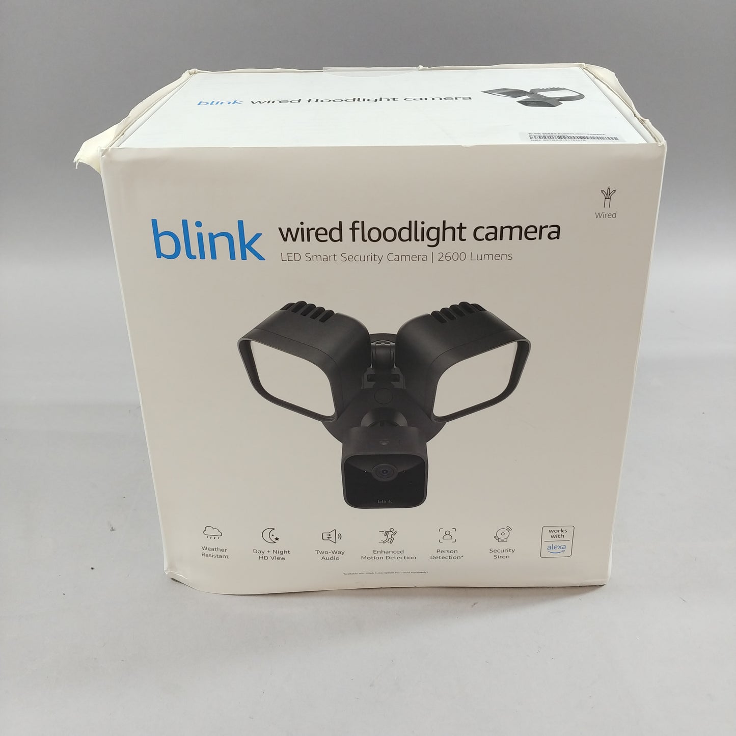 New Amazon blink wired floodlight camera Home Security Camera Black BFM00100U