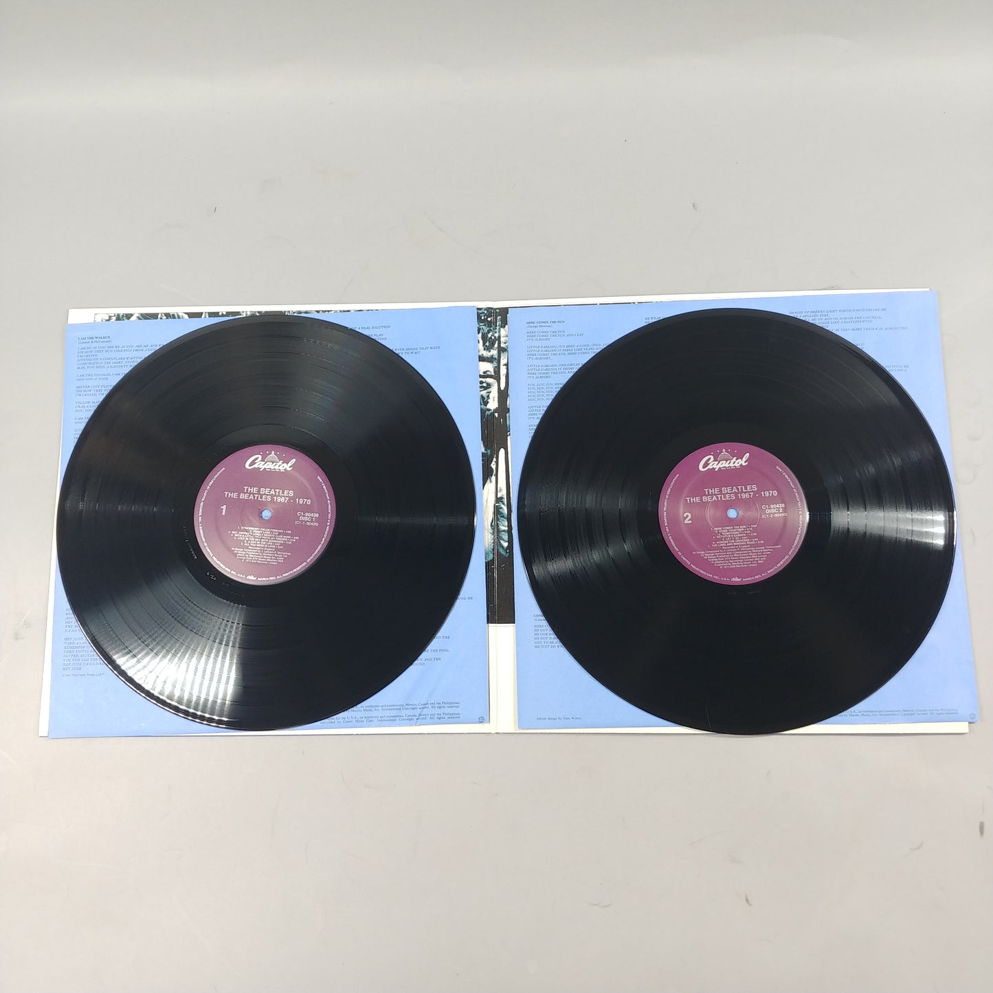 The Beatles 1962-1966 Red Album, 1967-1970 Blue Album Records