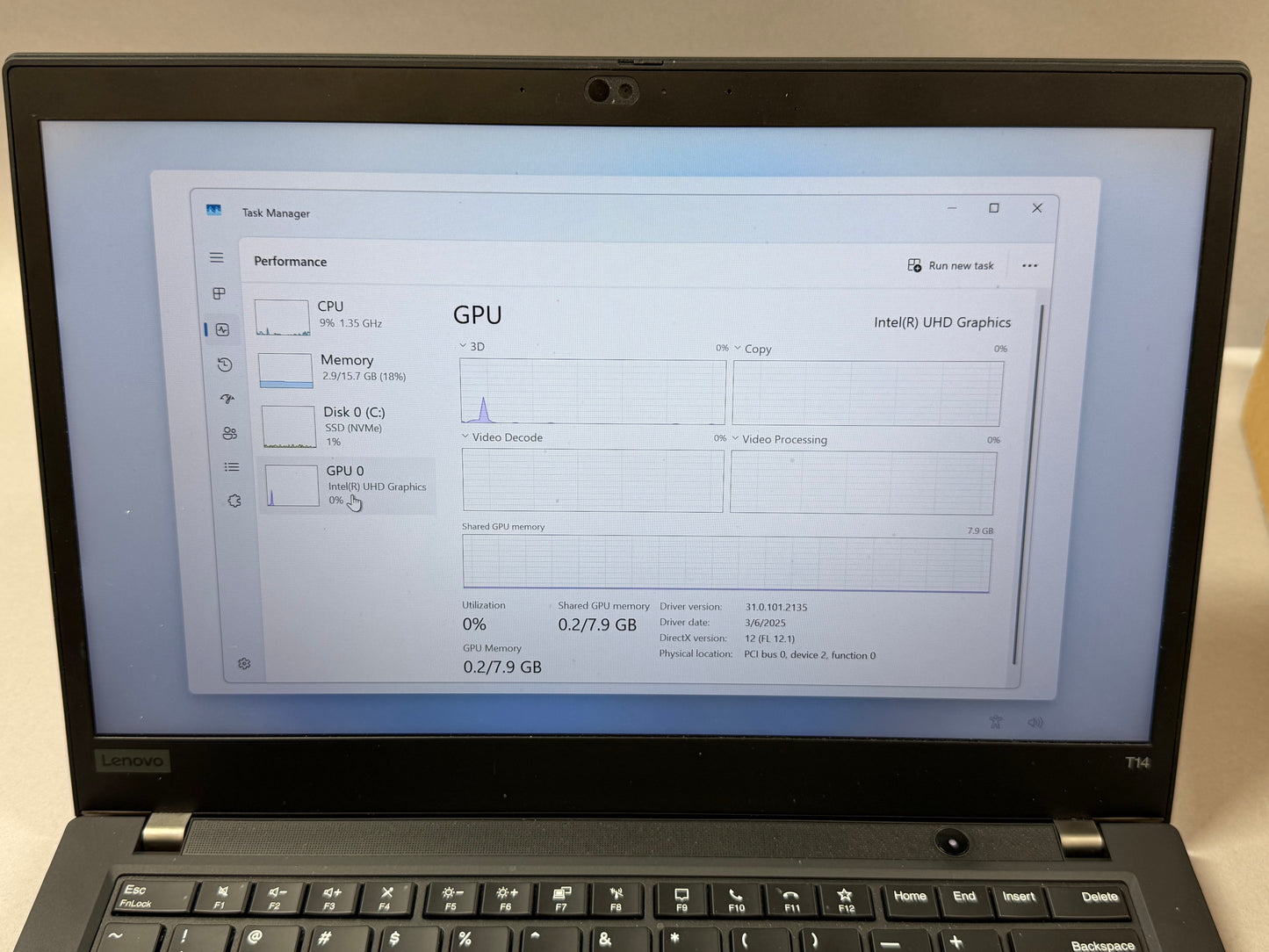 Lenovo ThinkPad T14 Gen 2 14" i5-10310U 2.2GHz 16GB RAM 512GB SSD