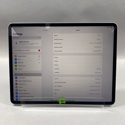 Unlocked Apple iPad Air 13" M2 256GB Blue MV6W3LL/A