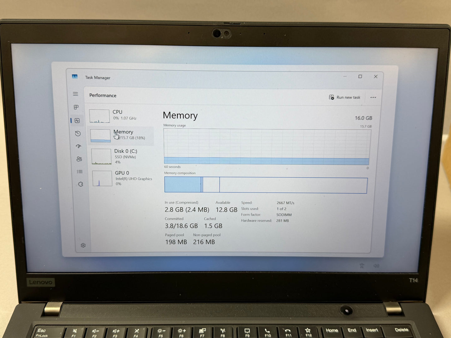 Lenovo ThinkPad T14 Gen 2 14" i5-10310U 2.2GHz 16GB RAM 512GB SSD