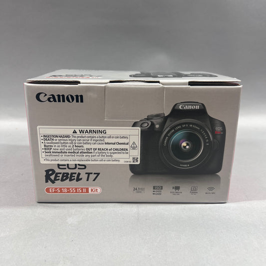 New Canon EOS Rebel T7 12.1MP Digital SLR DSLR Camera